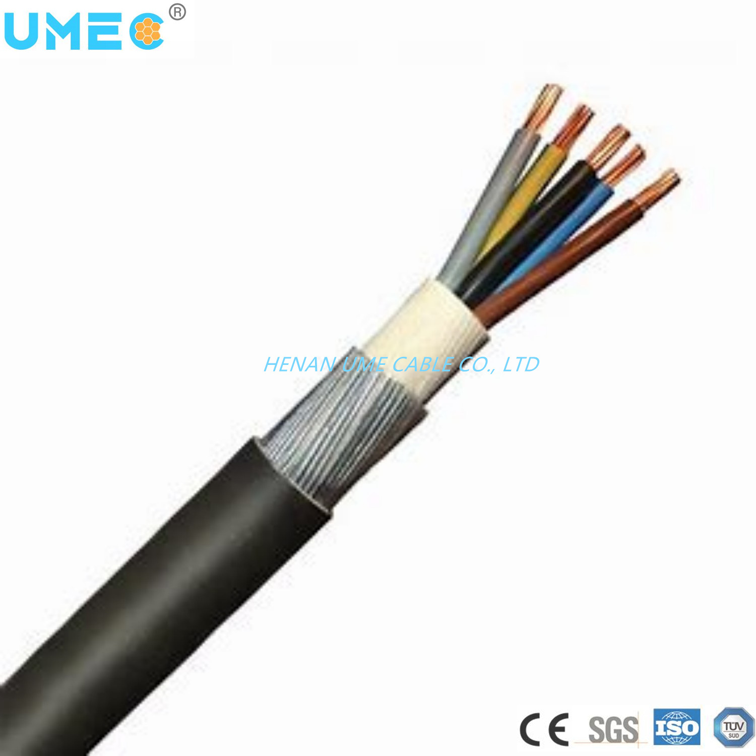 
                4X10/4X25mm2 blindado el cable de alambre de acero de Swa
            