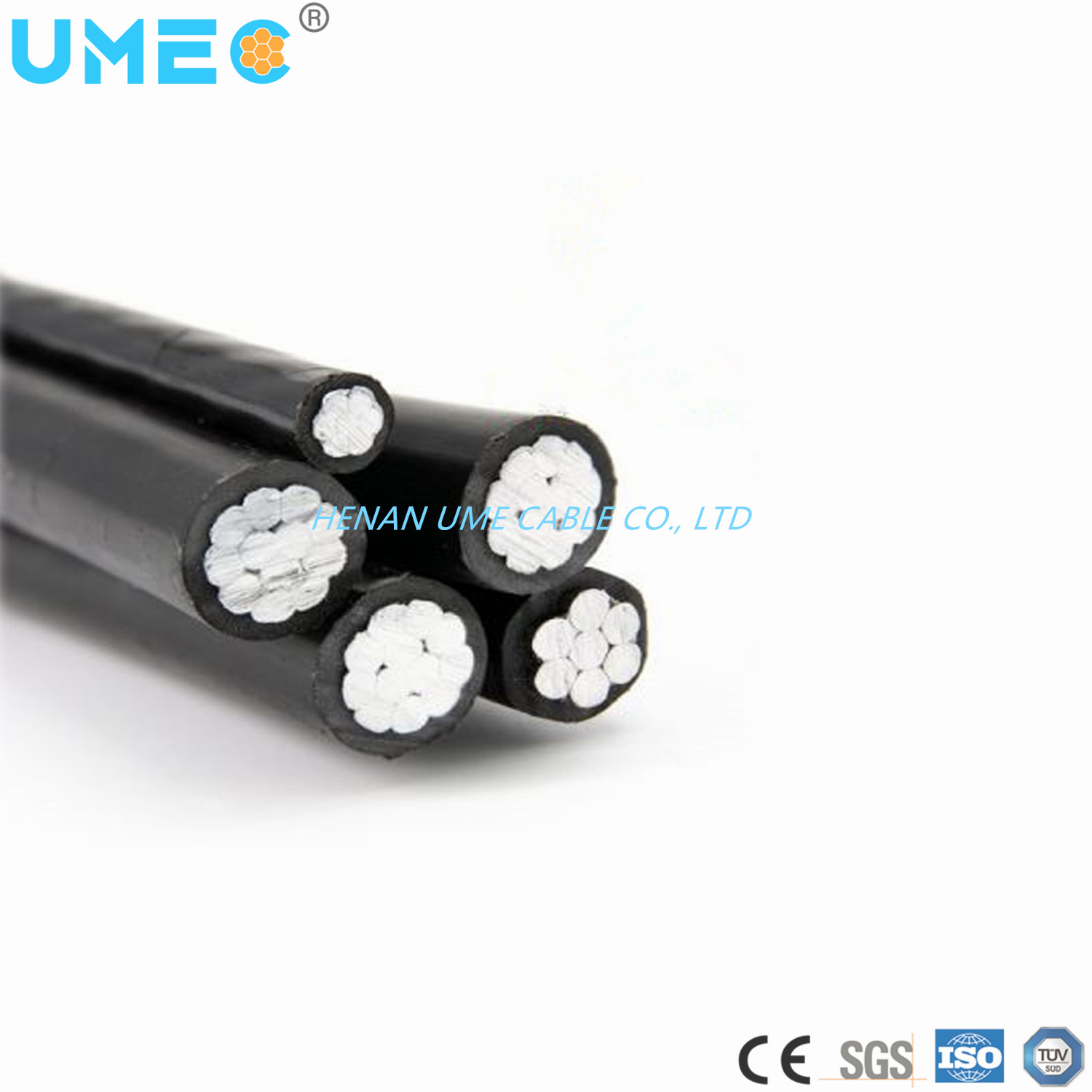 Chine 
                Phase 5 brins /neutre/de conducteur d′éclairage de rue 16mm2 25mm2 3x25mm2 Câble Caai/autoportant
              fabrication et fournisseur