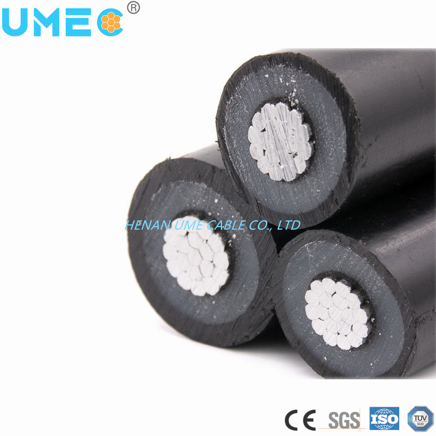 50mm2 70mm2 95mm2 Covered Aluminum Cables 15/25/35kv Medium Voltage Aerial Insulated Cable