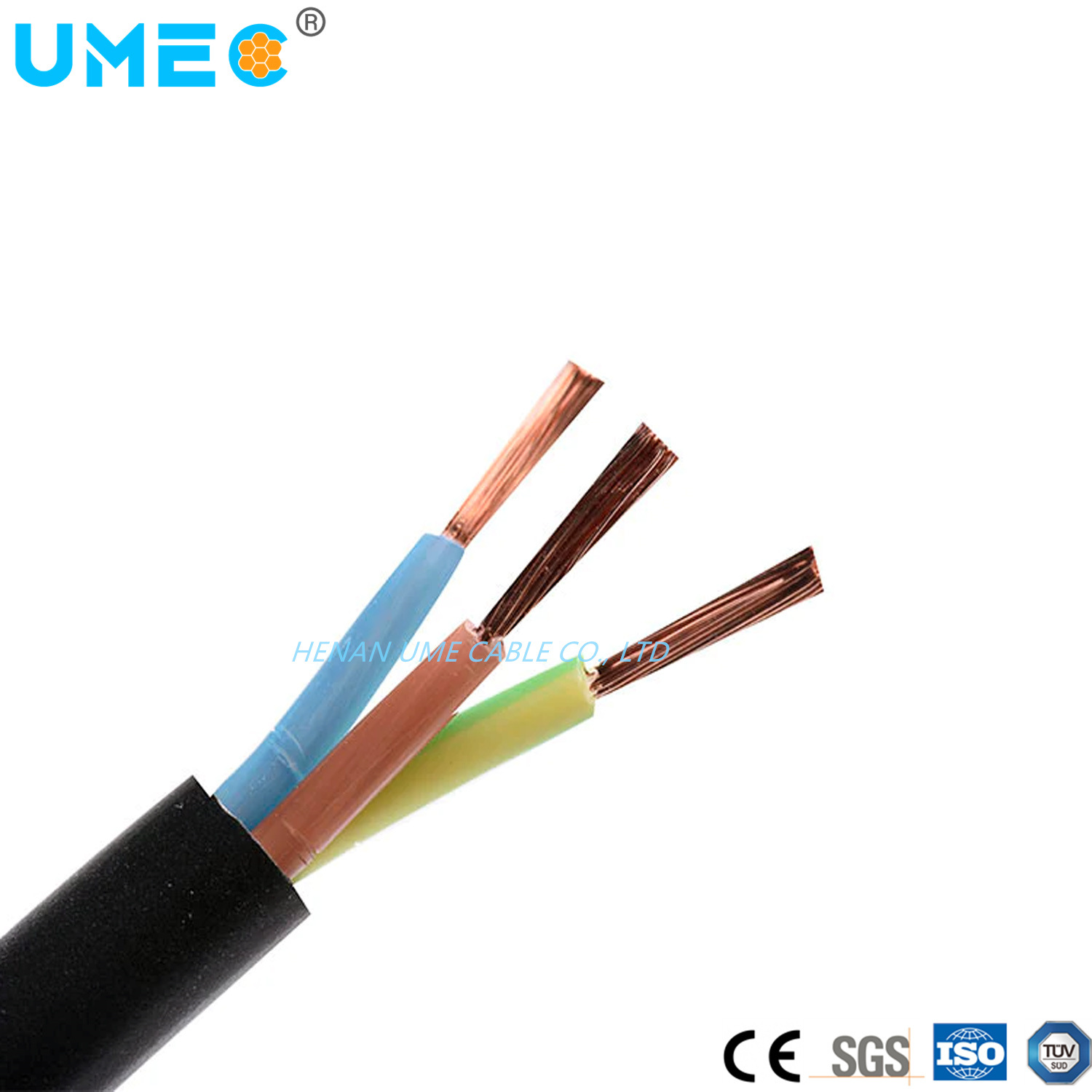 
                Câble multiconducteur flexible THHN 600 V 3X14AWG 3X16AWG 3X18AWG 4X16AWG 4X18AWG Isolation thermoplastique avec câble en nylon Tsj/Tsj-N.
            