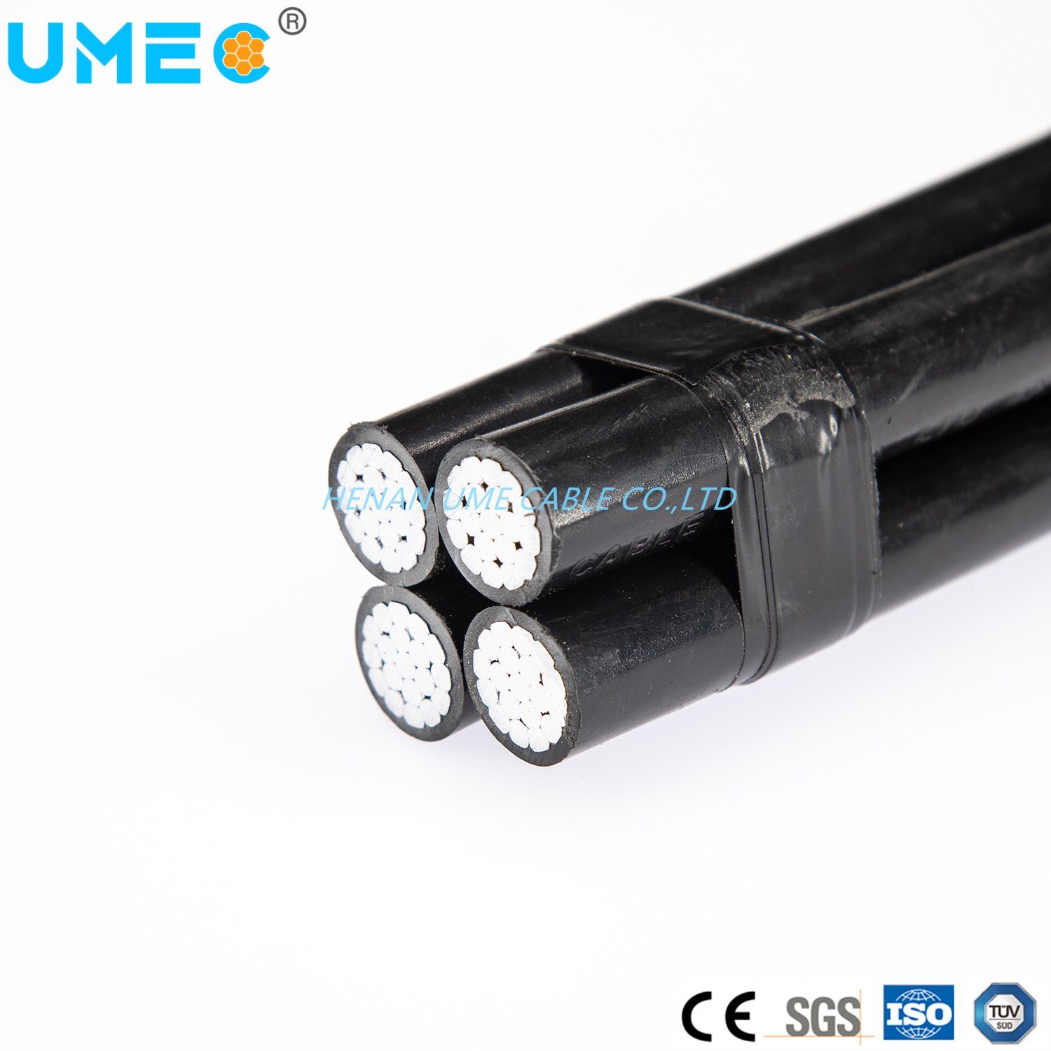 Китай 
                AAC/ACSR AAAC/2/4/6 по стандарту AWG алюминиевых проводников XLPE/PVC/PE изоляцией службы Quadruplex кабель
              производитель и поставщик