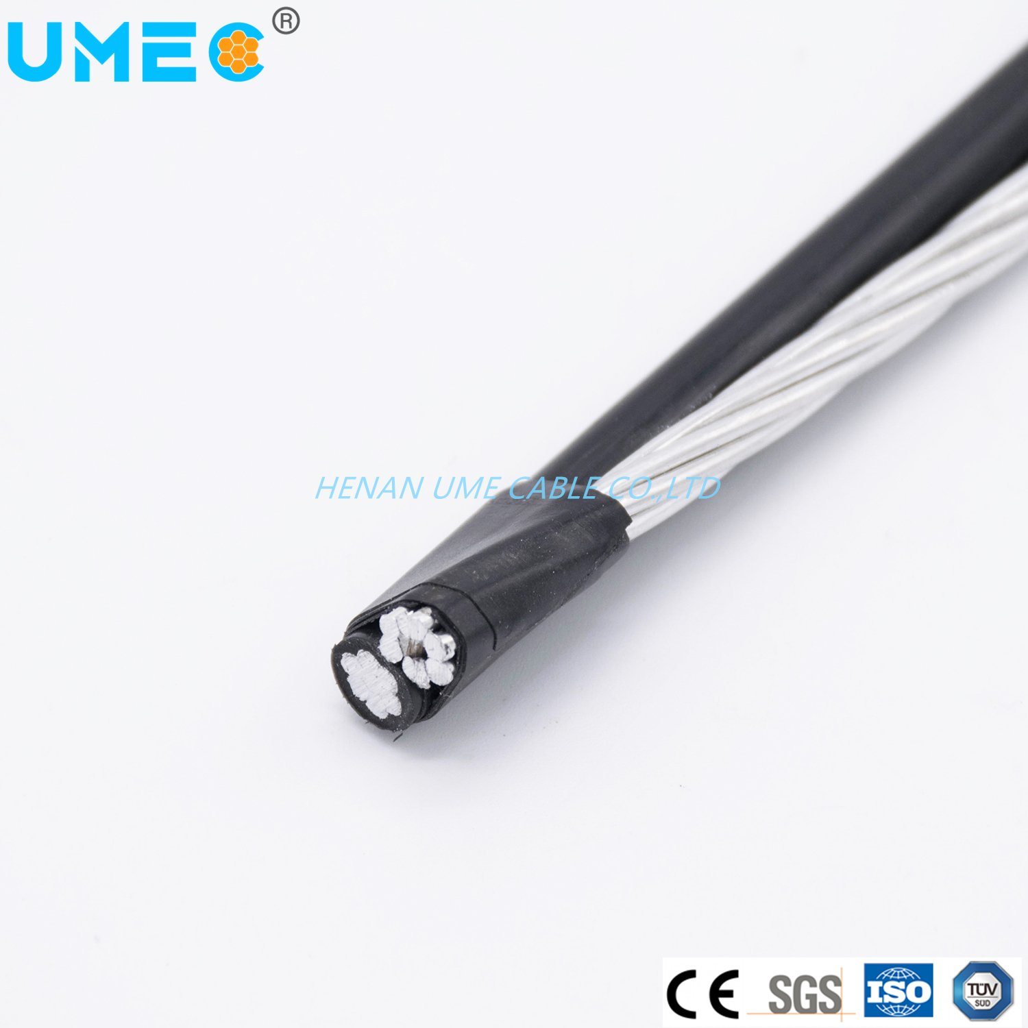 China 
                Cable aéreo incluido ABC 1,6-1kV conductor de aluminio Duplex ACSR Neutro Mensaje
              fabricante y proveedor