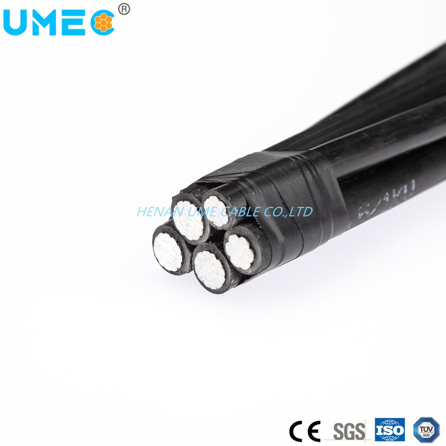 ABC Cable 0.6-1kv Aluminum Conductor Caai Cable / Self-Supporting Cable