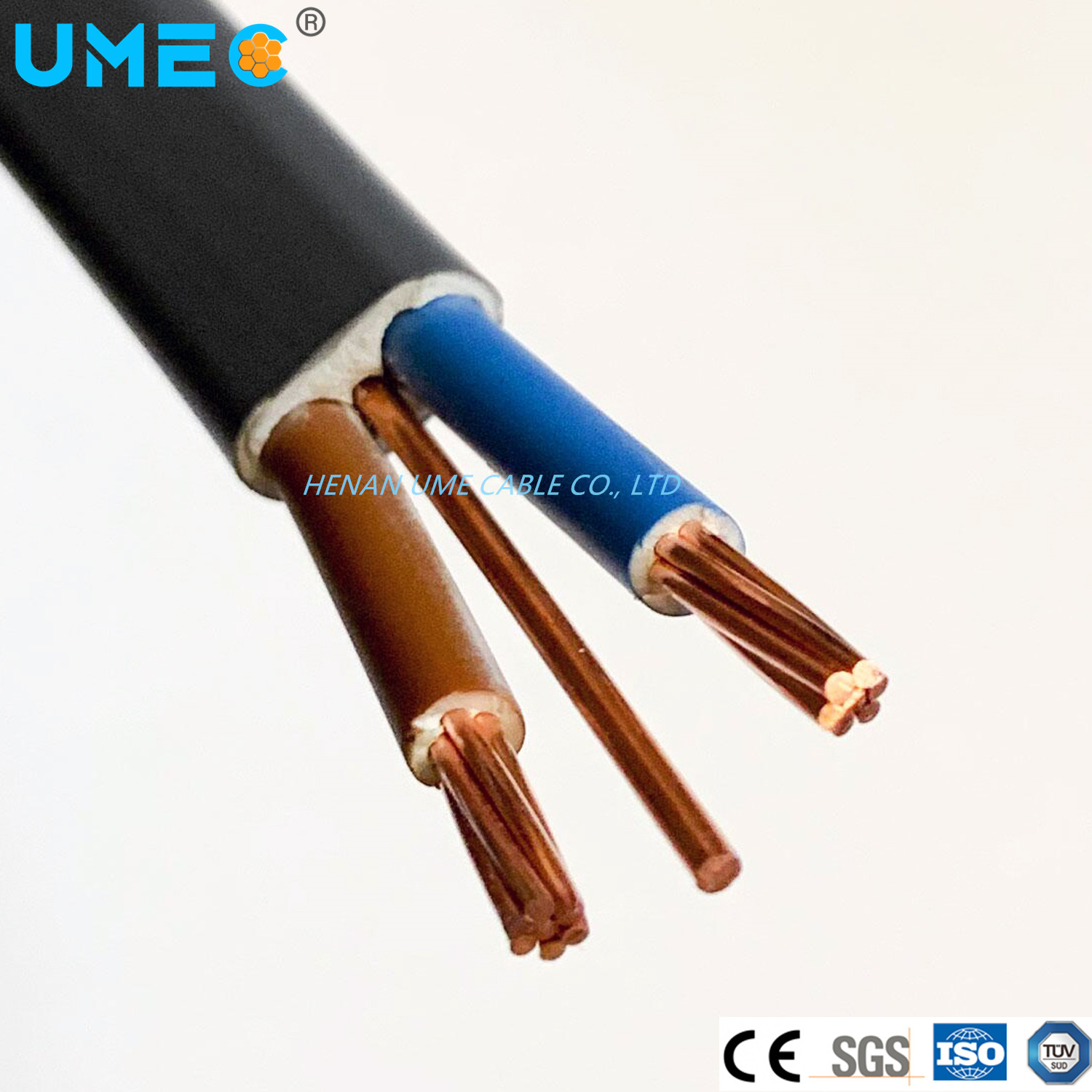 
                AS/NZS5000 2mm2 2.5mm2 2c+E Flat TPS Cable 2 Core Plus Earth Price for Electrical Cable
            