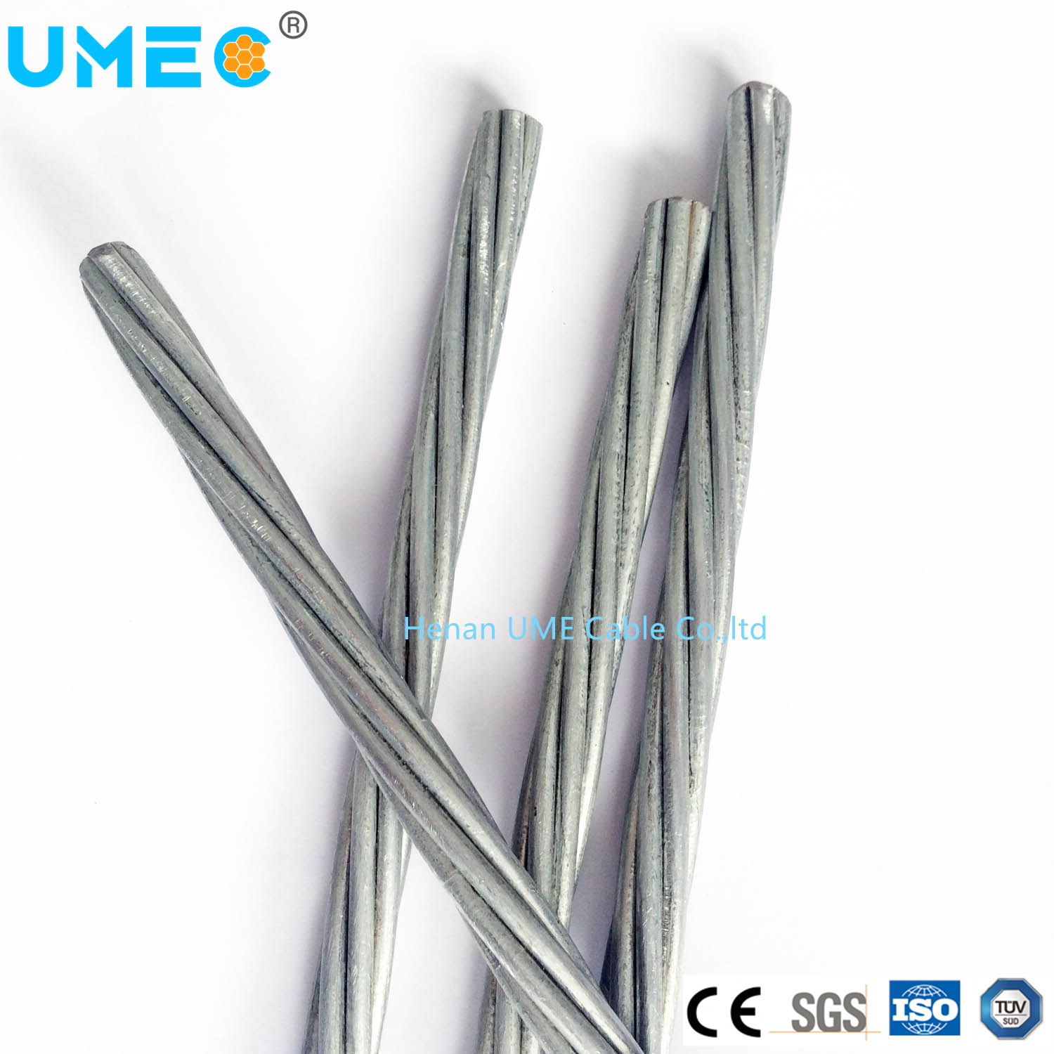 Cina 
                Filo in acciaio zincato a trefolo ASTM 5/16 EHS per armature di cavi
              produzione e fornitore