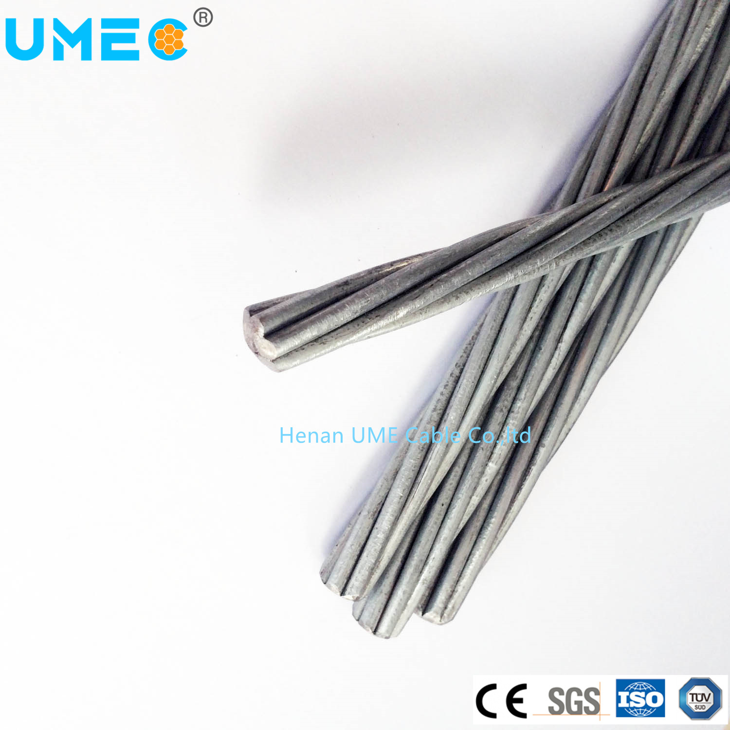 
                Fil d′acier galvanisé standard ASTM A475/fil de suspension/fil de câble Guy
            