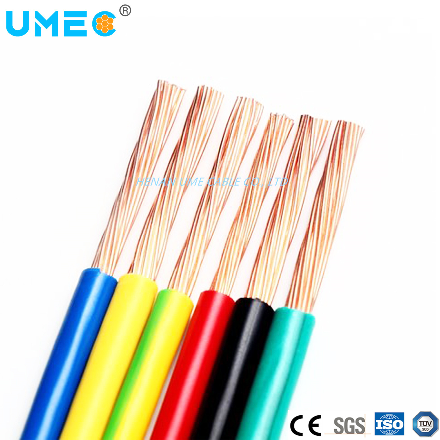 ASTM Home House Wiring Building Electrical Wire Cable 1.5mm 2.5mm 4mm 6mm Single Core PVC Insulated Bvr Wire