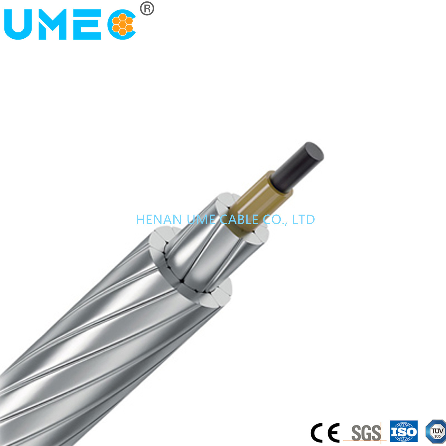 Chine 
                L′ACCC conducteur aluminium Aluminium noyau composite Conducteur câble composite en fibre de carbone
              fabrication et fournisseur