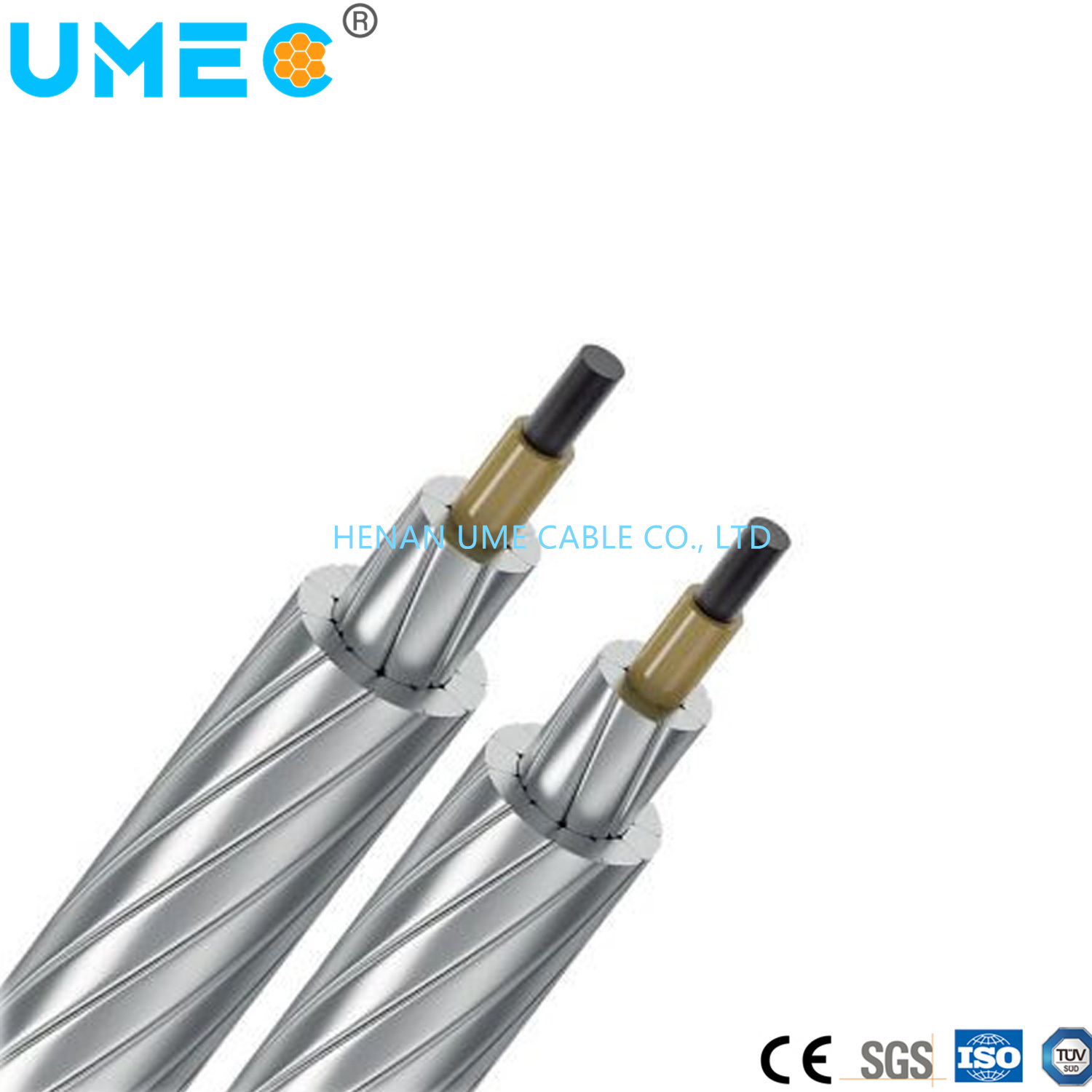 
                L′ACCC conducteur aluminium noyau composite sur le fil électrique de l′ACCC câble nu en aluminium
            
