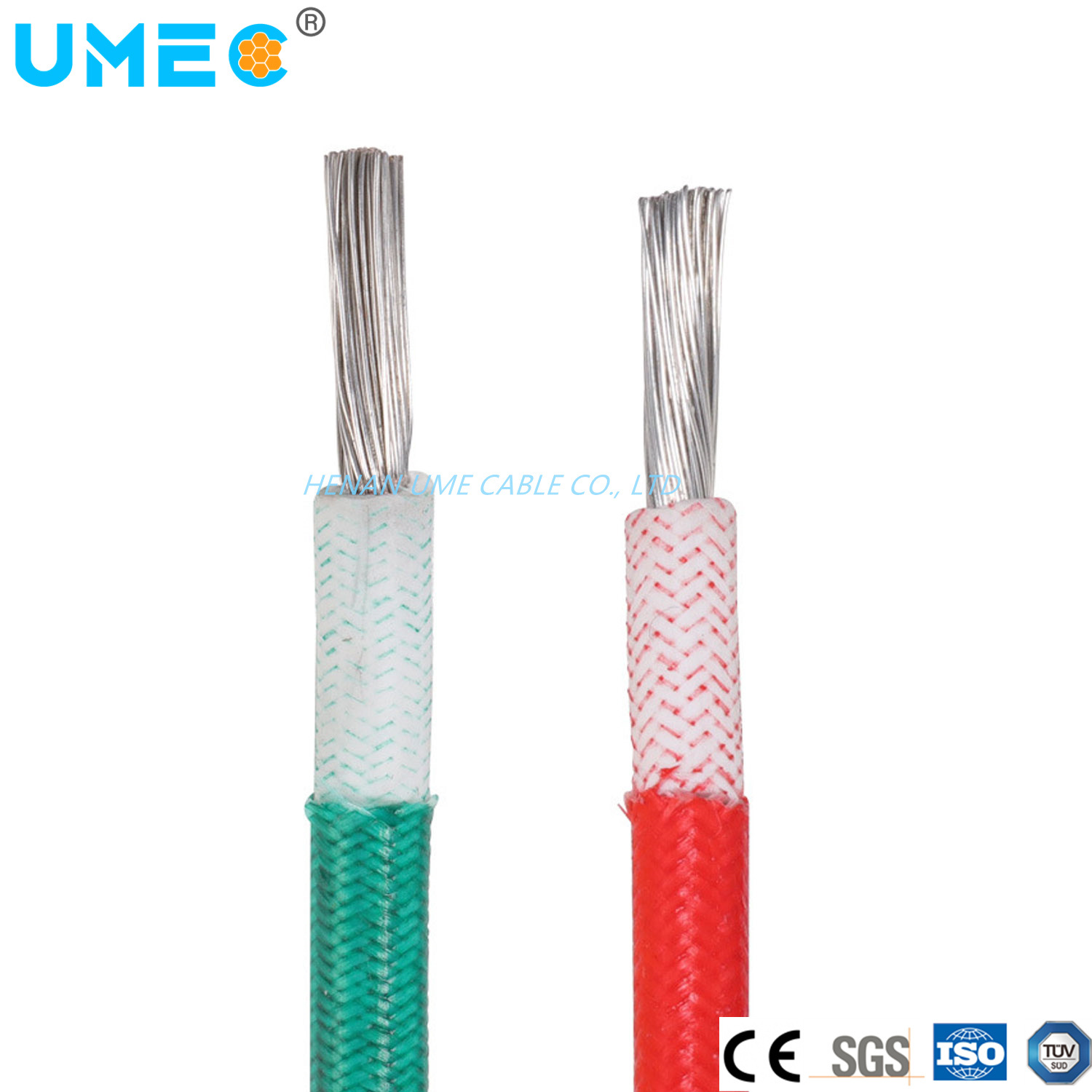 Chine 
                Câble en caoutchouc de silicone tressé Agpp, 300 V 200 c, isolé, étamé Fil conducteur en cuivre
              fabrication et fournisseur