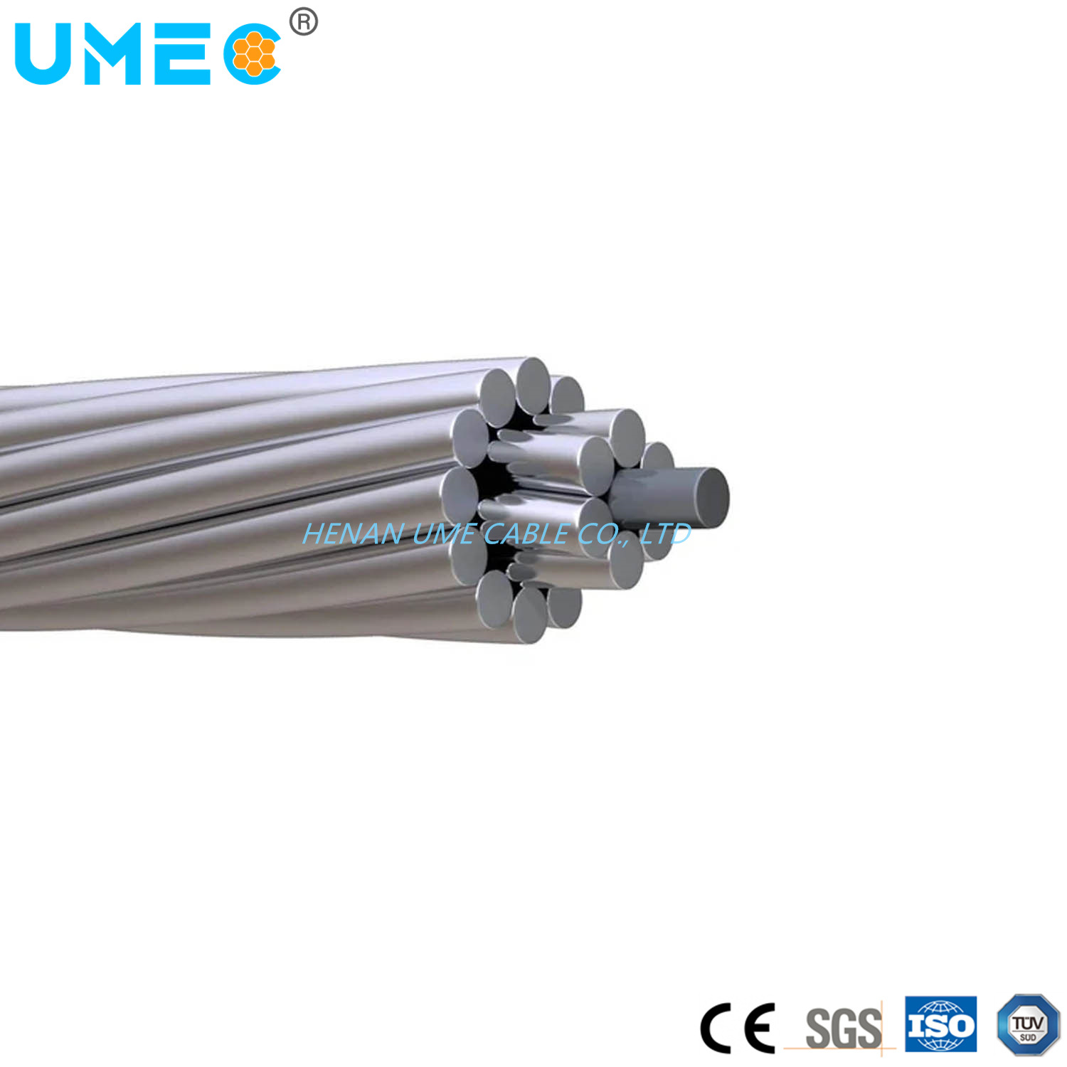 
                Aluminium-plattiert-Stahl-Kern Aluminiumbeschichtung Aluminium-Leiter Aluminium-plattiert-Stahl Aluminium-plattiert-Stahl verstärkt ACSR/Aw
            