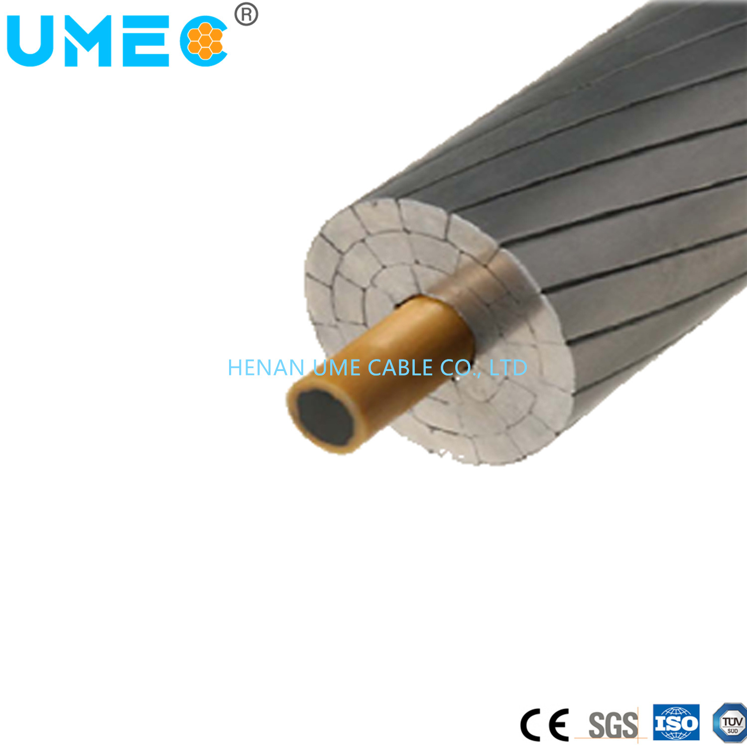 
                Cavo Accc composito conduttore in alluminio cavo ad alta temperatura overhead Linea di distribuzione
            