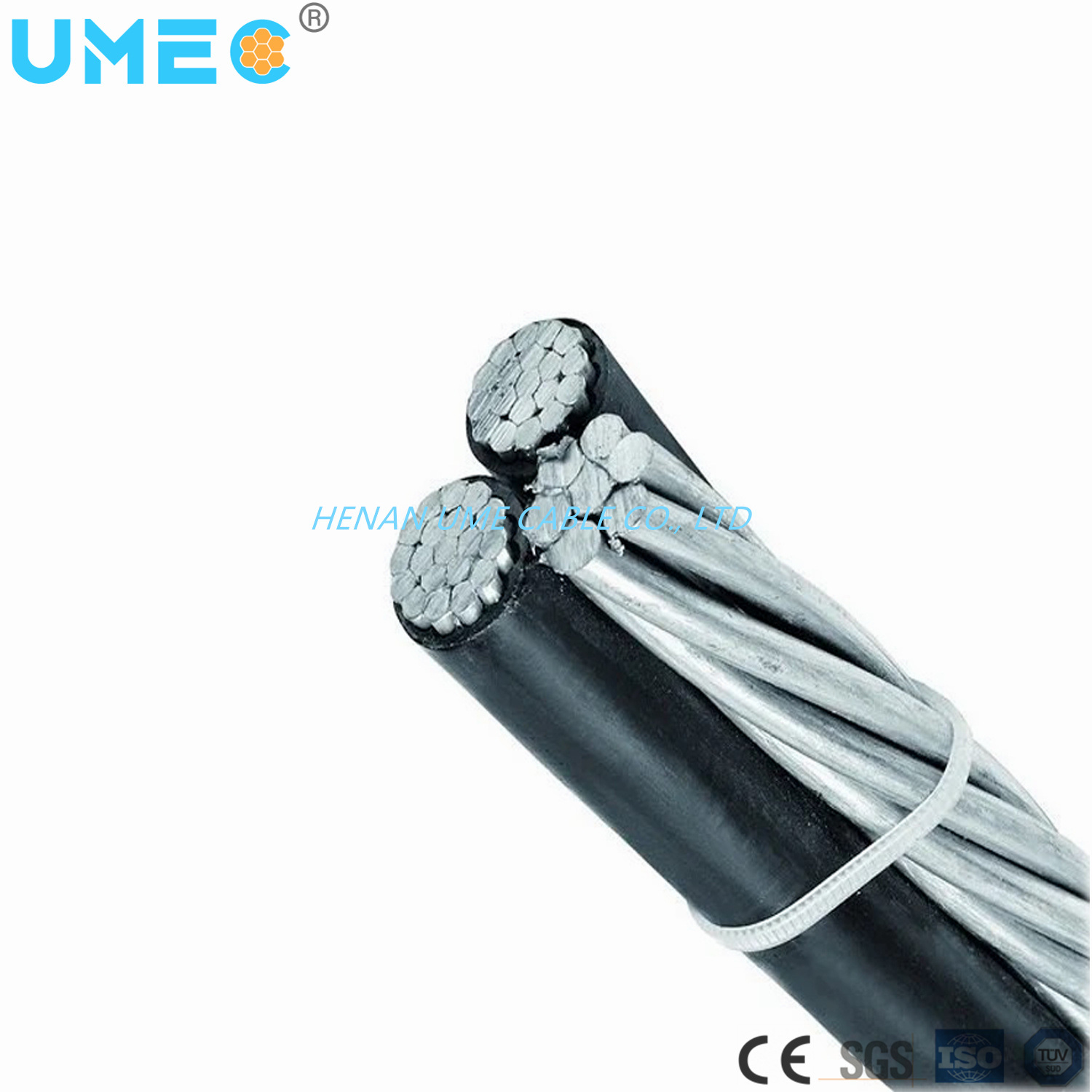 Aluminum Conductor Low Voltage ABC Cable XLPE PE PVC Insulated Overhead Duplex Triplex Quadruplex Service Drop Cable
