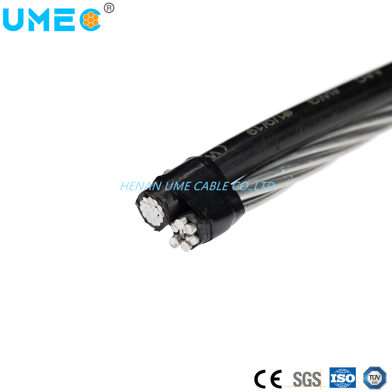 Aluminum Conductor Overhead Conductor XLPE PE Insulation Duplex Service Drop ABC Cable