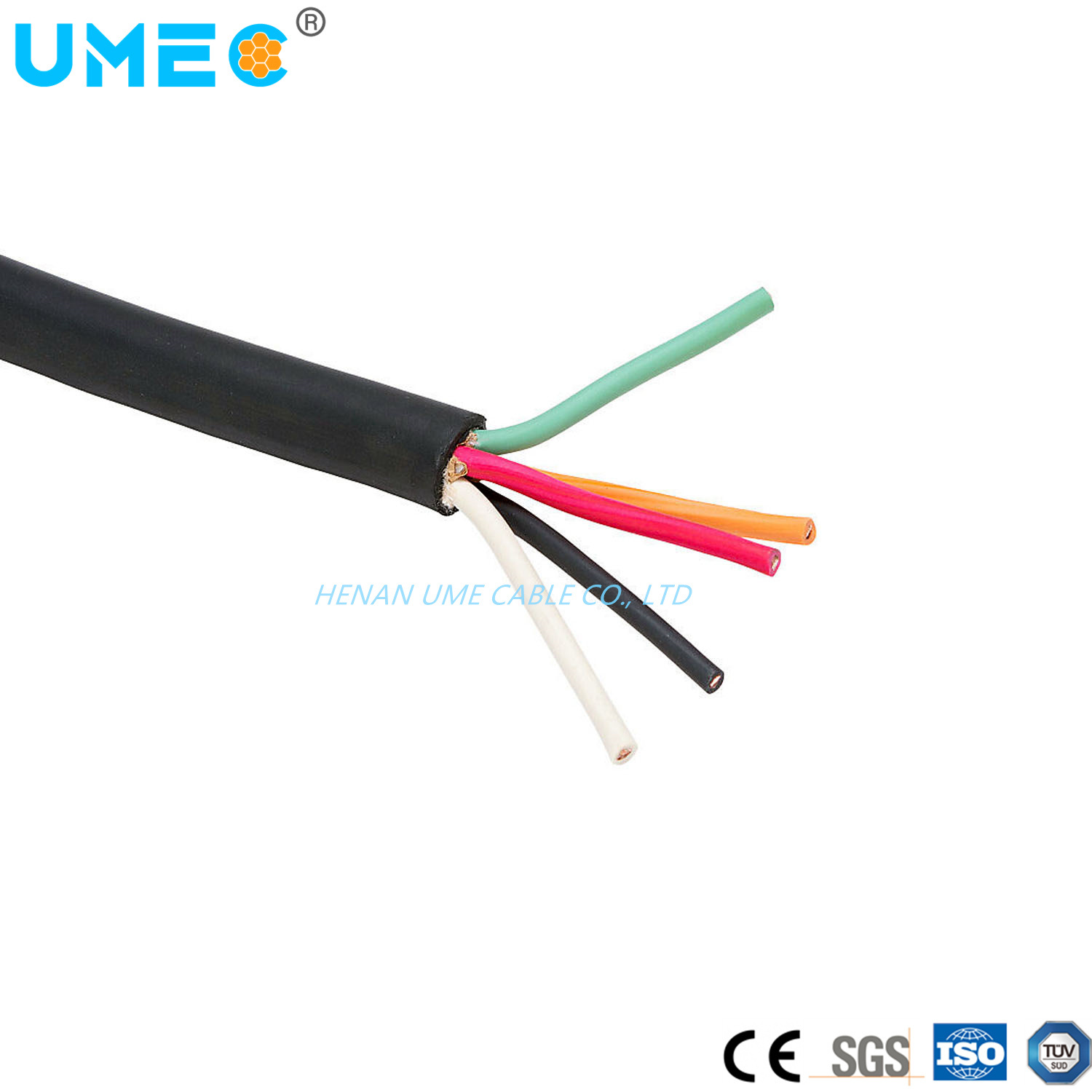 American Standard Industrial Equipment Low Voltage Rubber Cable EPDM Compound Insulated Epr/CPE Jacket Soow Sjoow Cable 18AWG
