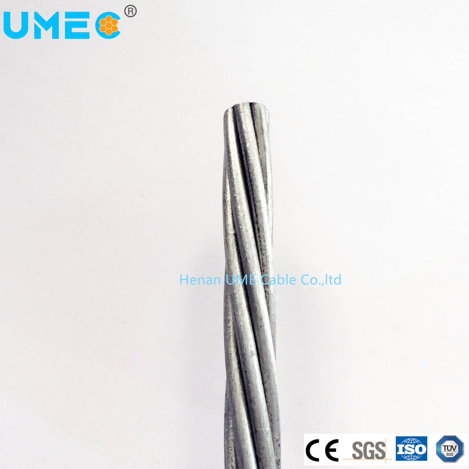 BS183 Standard General High Tensile Strength 7/3.68mm 7/5.26mm Galvanized Steel Reinforced Wire Electrical Cable