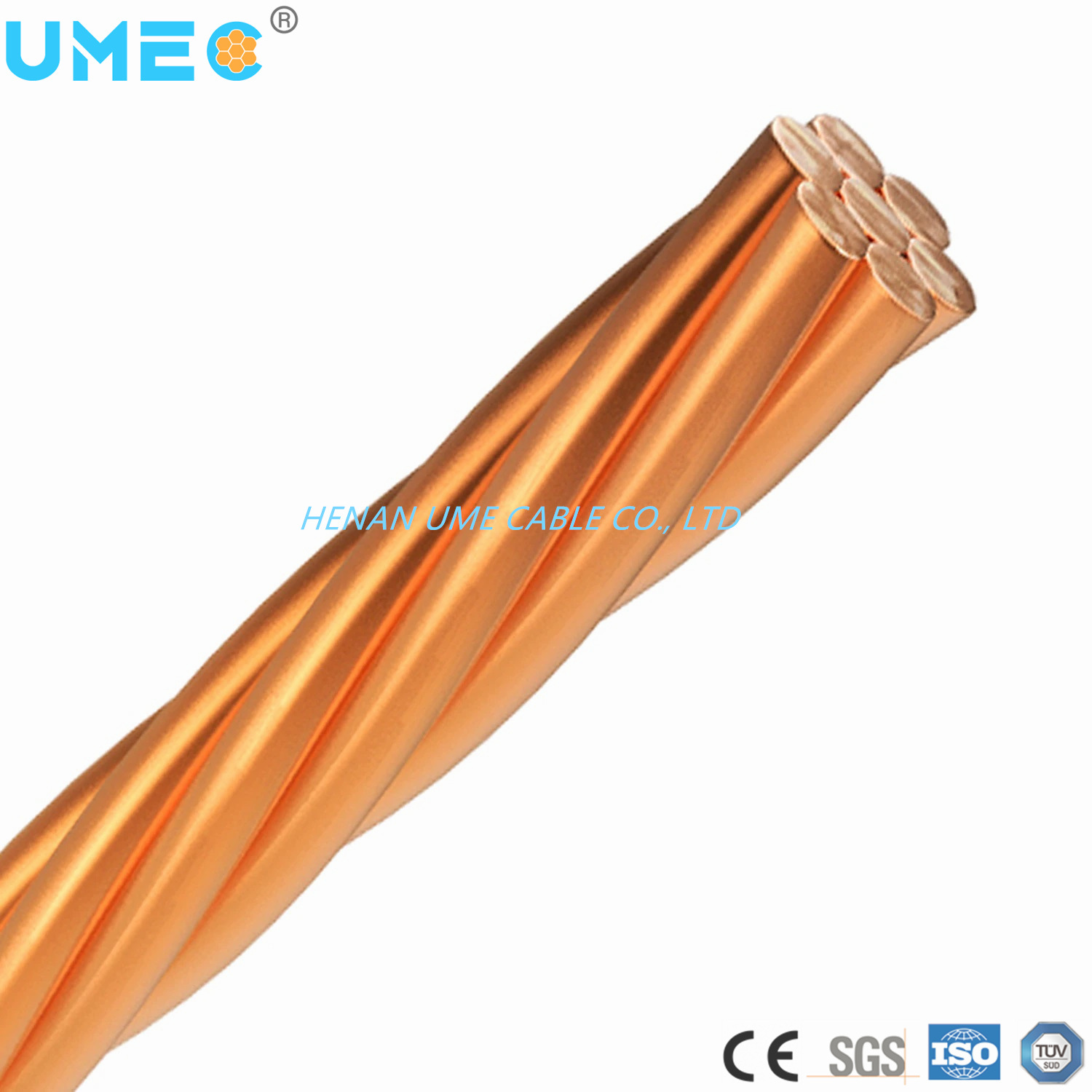 China 
                Conductor desnudo dibujado duro sin cable de cobre recocido alambre conductor Copperweld flexible
              fabricante y proveedor