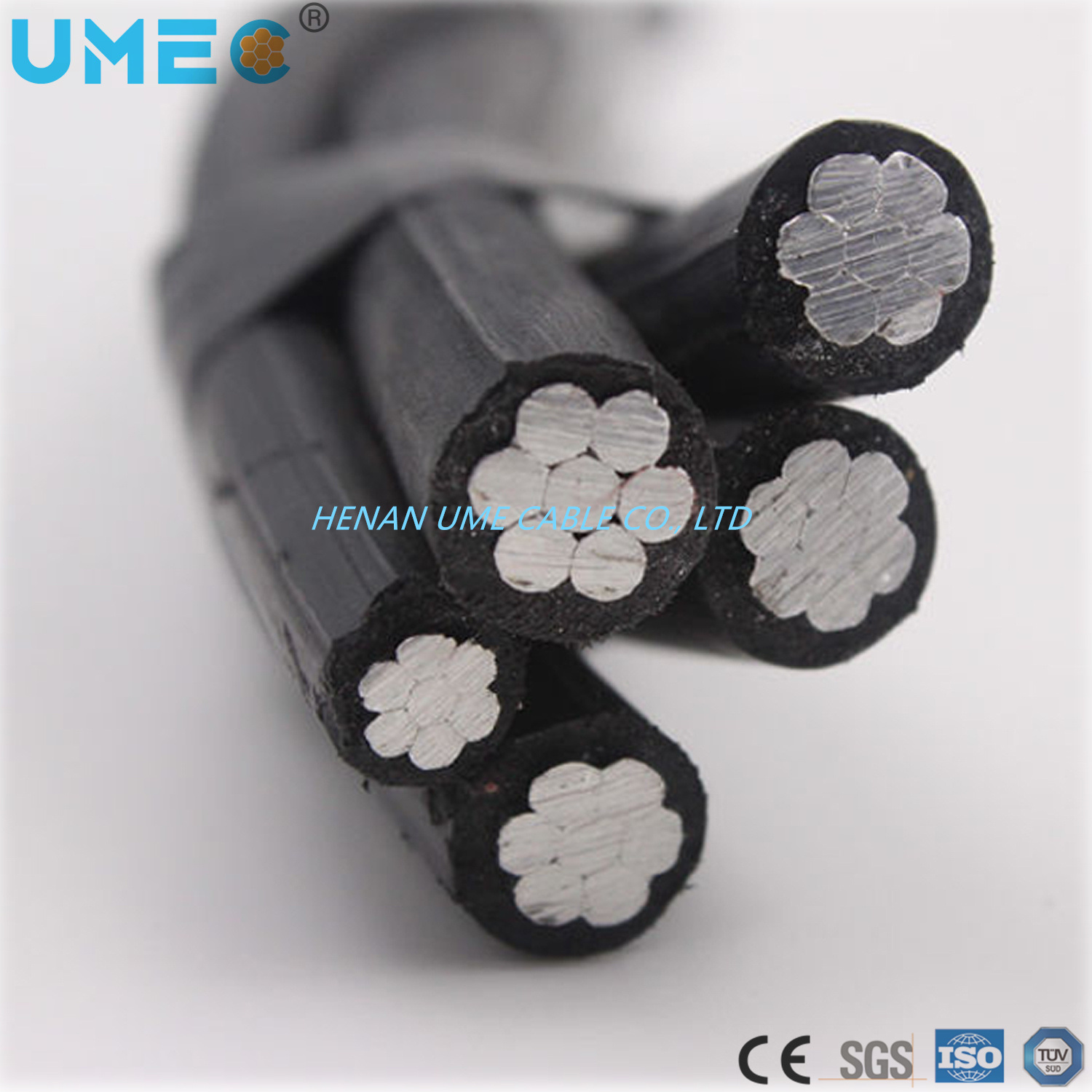 Caai Cable 2X25+ND25 Overhead XLPE Insulated Aluminum Conductor Caai Cable / Self-Supporting Cable