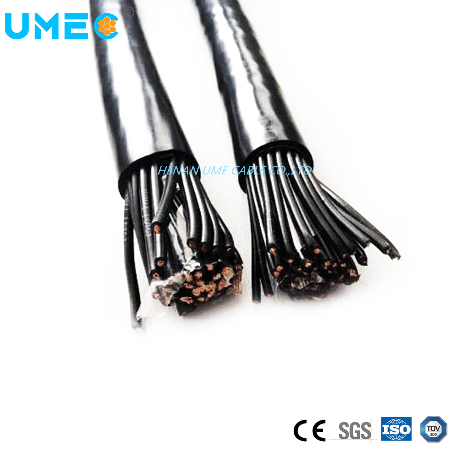 China Manufacturer Factory Direct Oxygen Free Copper Conductor Braiding Shielded Control Cable