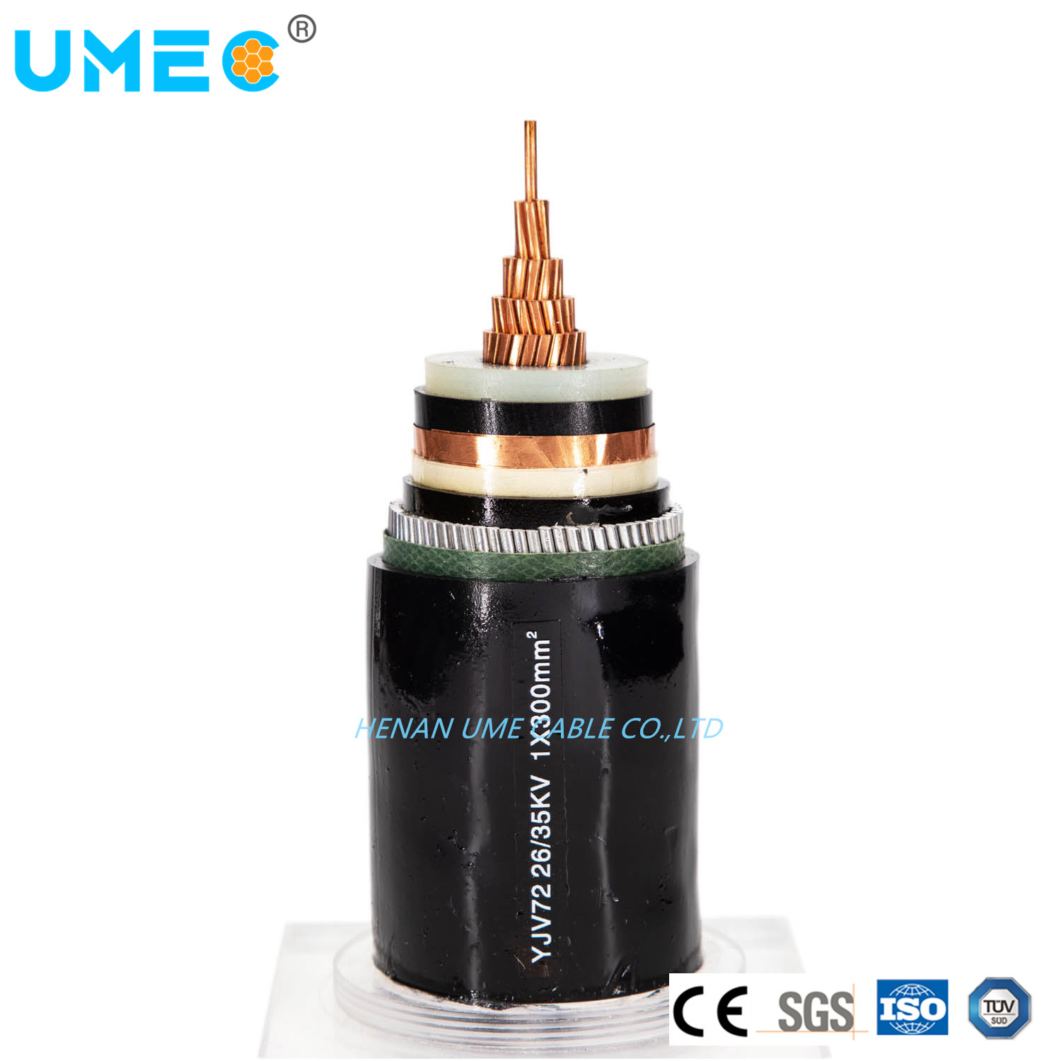
                China Fabricante Utilidad Media tensión XLPE cable de alimentación aislado
            