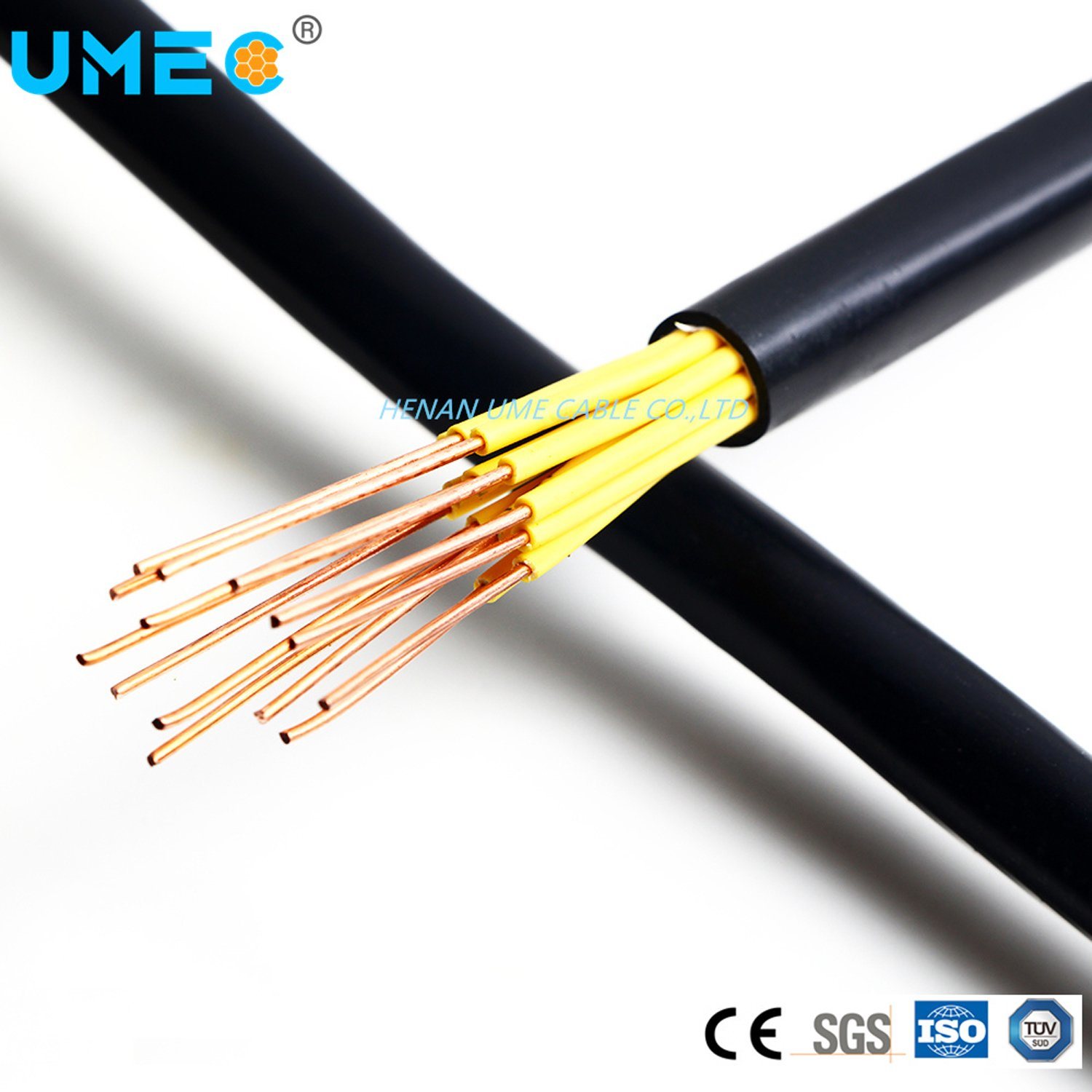 Class1 Solid Conductor Stranded Conductor Class2 Copper Conductor Control Cable Low Voltage 12 Wire 12*0.5mm 4*4mm 18*1.5mm Electric Control Cable