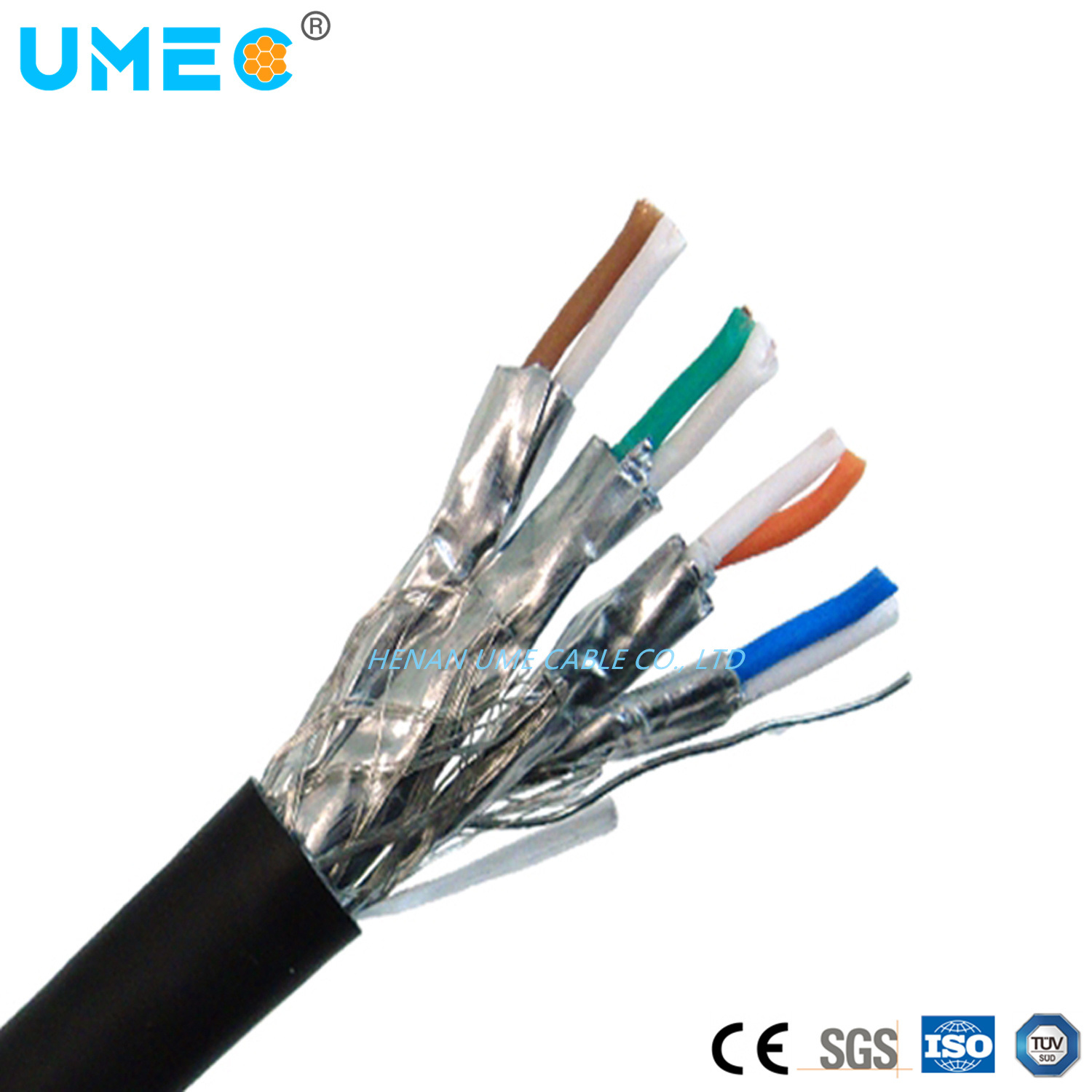 Computer Cable PE Insulation PVC Sheath Copper Wire Braided General Shielding