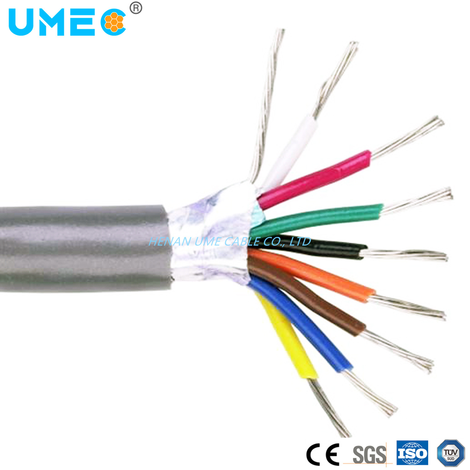 Computer Soft Cable PE Insulation PVC Sheath Copper Wire Braided General Shielding