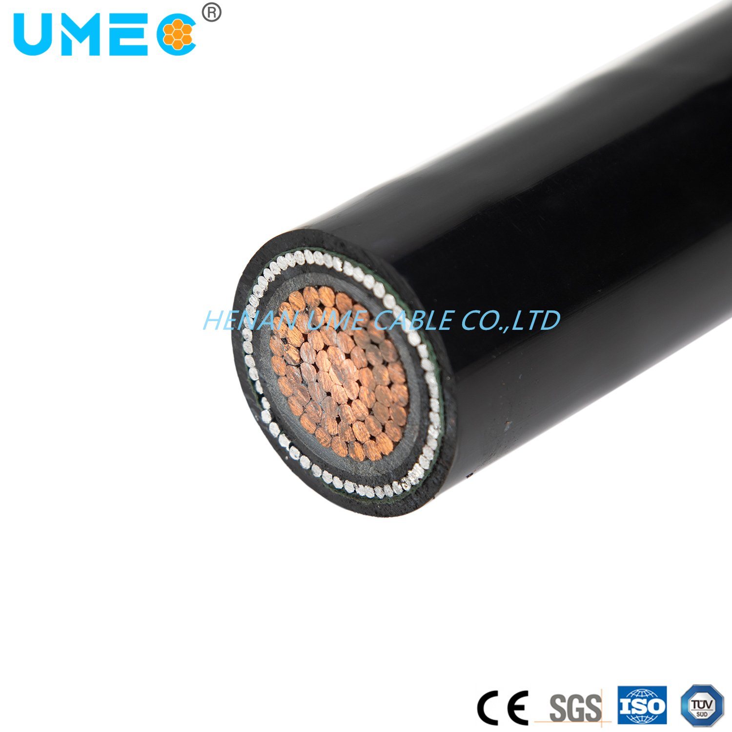 Concentric Armored Overhead Copper Conductor PVC Insulated PVC Sheathed Power Cable