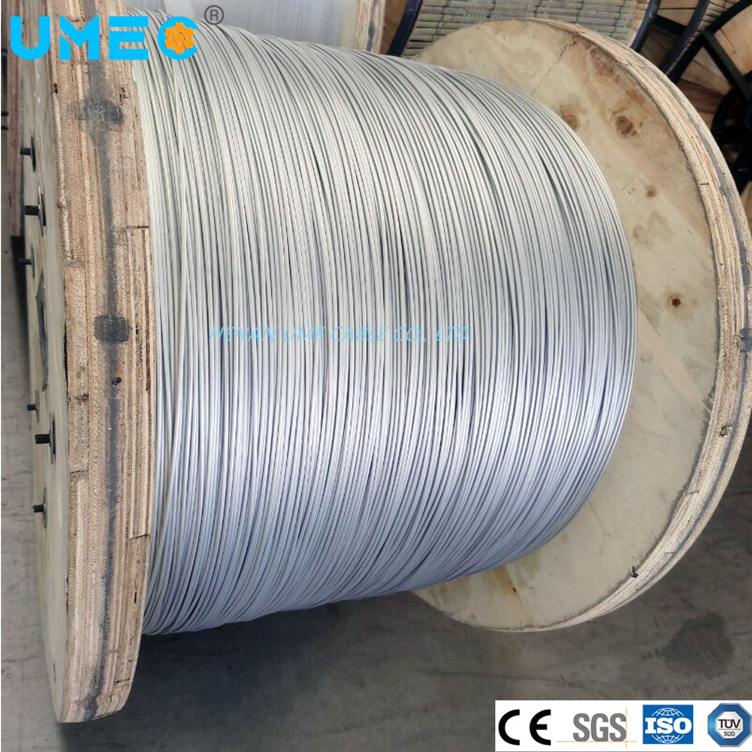 Cina 
                Conduttività 14% 20.3% 23% 27% 30% 35% 40% cavo Alumoweld Lacs-alluminio Il filo metallico rivestito in acciaio è conforme ad Astmb416 ACS
              produzione e fornitore