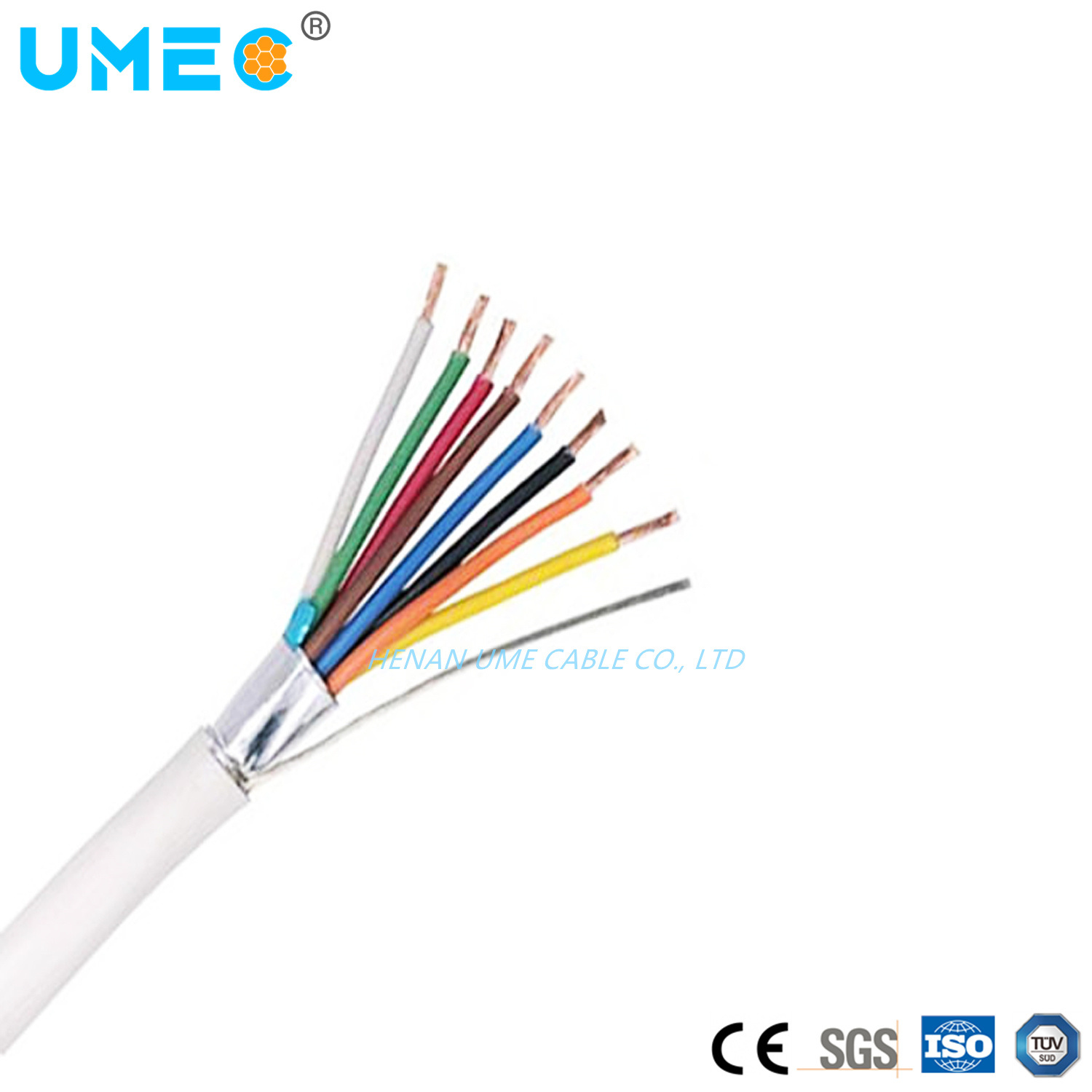 Control Soft Cable with Cu Core, PVC Insulation and Sheath