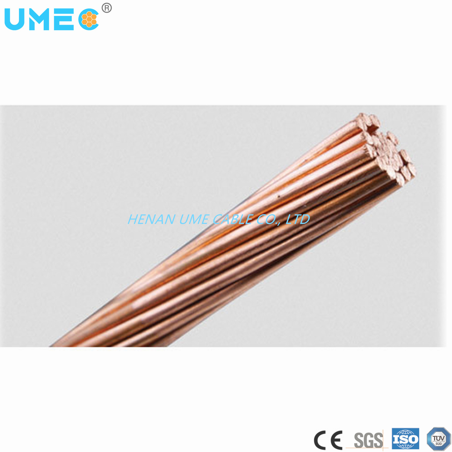 Copper Building Wire Stranded Bare Cable Bare Copper Conductor