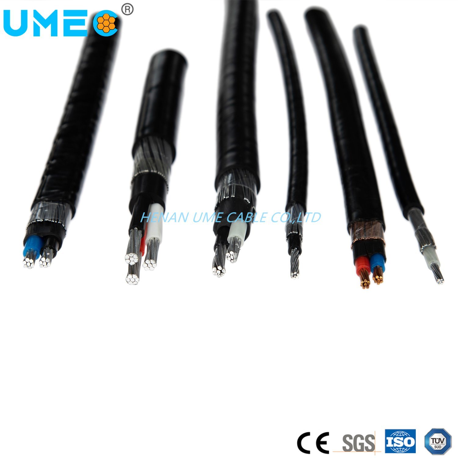 Cross Link Polyethylene Insulation Poly Vinyl Chloride Stranded Copper Conductor Concentric Cable