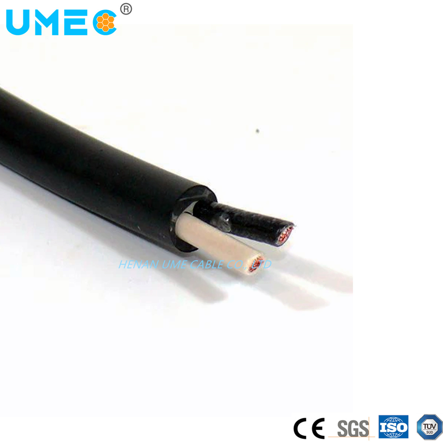 Customization 600V 2/3/4 Core PVC Insulated with Nylon Tsj Cable High Quality 3X10 3X12AWG Nylon Cable Wire Spanish
