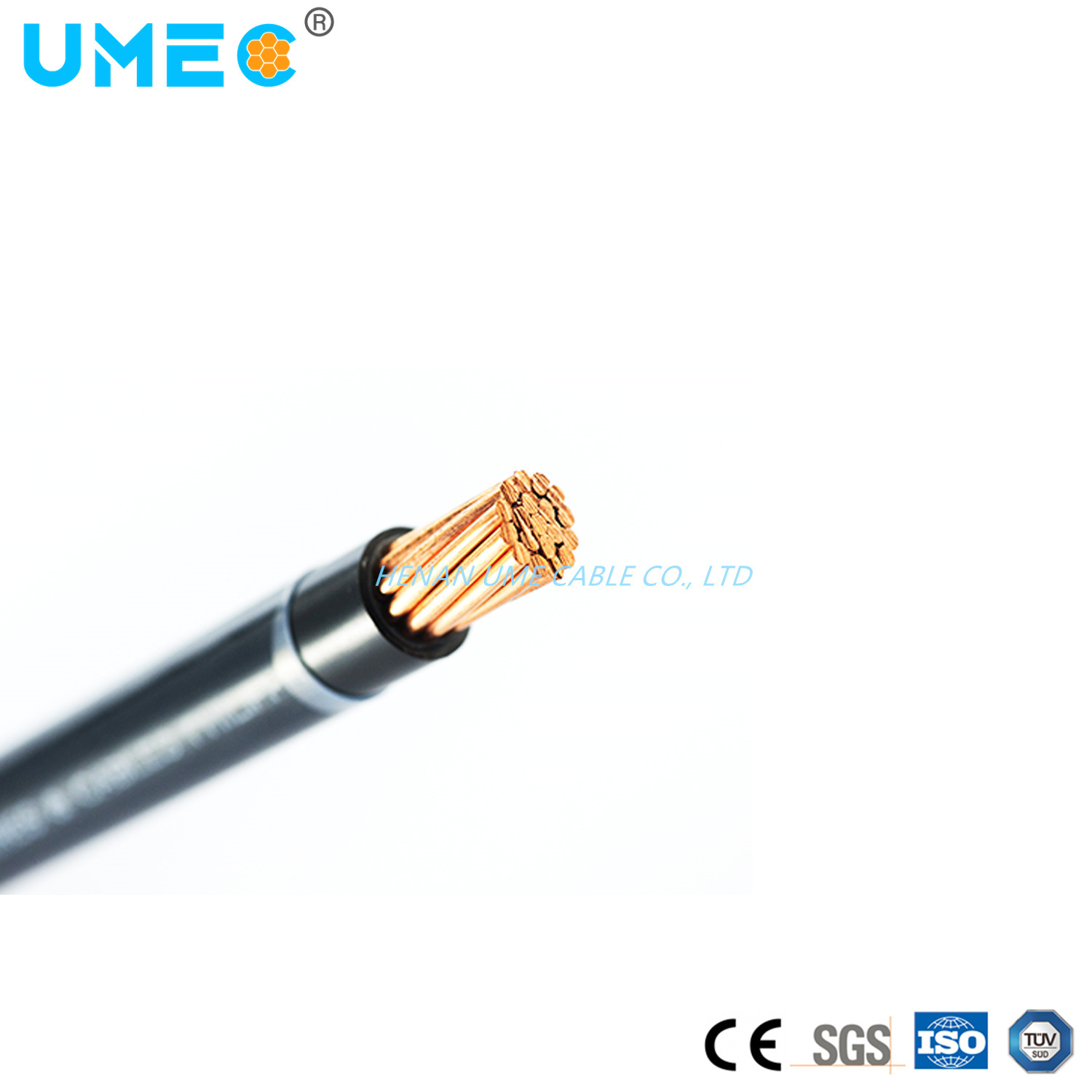 
                Câble personnalisé 600V Thhn Thwn Thw cuivre multibrins AWG solide 8 10 12 câble en nylon
            