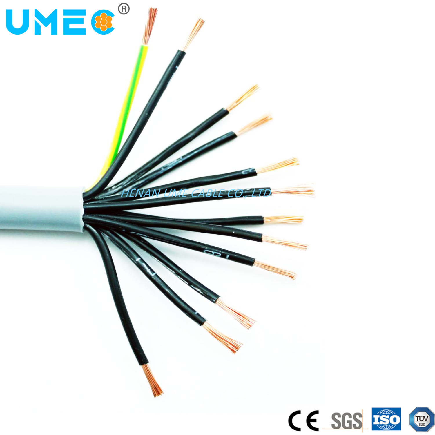 Chine 
                DIN VDE 0281 ignifuge 300/500V0.6/1kv multibrins fins 5/7/10/18 multiconducteurs Câble de commande Yly
              fabrication et fournisseur