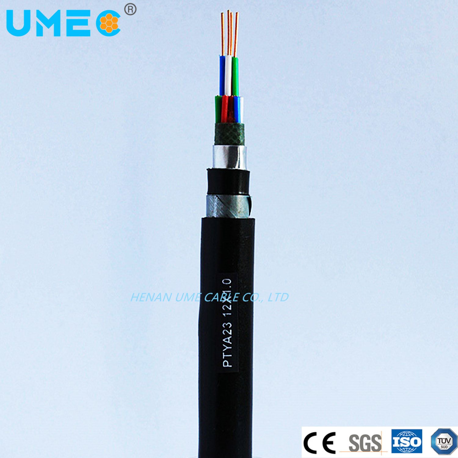 Digital PE Sheath Multi Conductor Railway Signaling System Cables 1.0 Copper Conductor 4-61X1.0mm Electric Cable