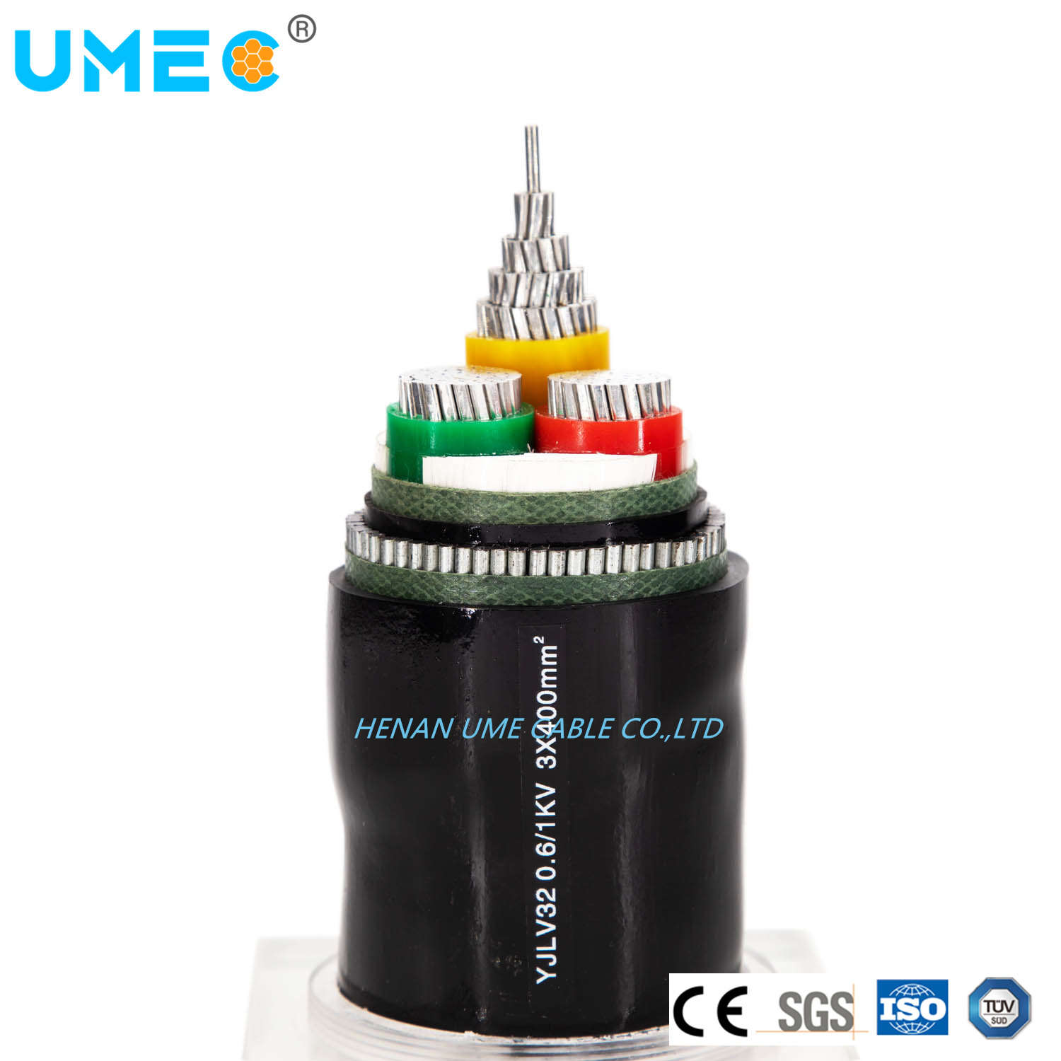 Distribution Lines Low Voltage Cu (Al) Conductor PVC Insulated PVC Sheathed Steel Wire Armoured Cable VV42 Vlv42