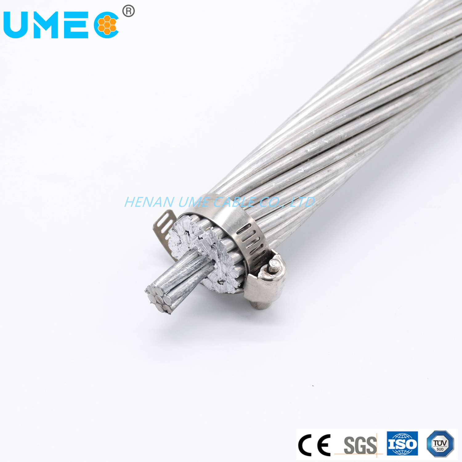 Electric Cable ACSR ASTM Size 477mcm ACSR Aluminum Conductor Steel Reinforced Hawk Hen Electrical Conductor