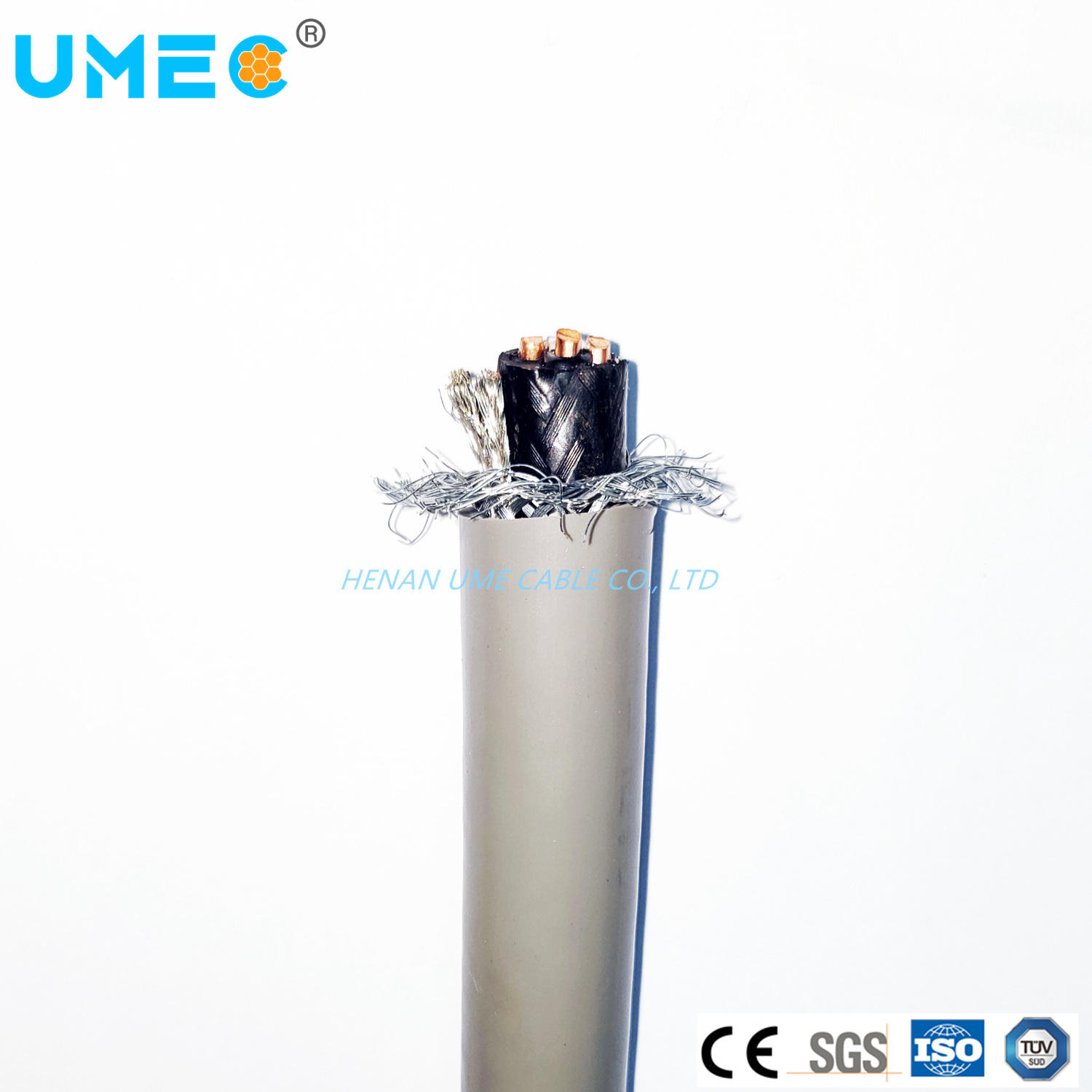 Electric Earthing Cable Distribution Lines Cable 0.6/1kv Vo-Ymvkas Cable Copper Conductor Gsw Braiding Tinned Copper Drain Wire Electrical Cable