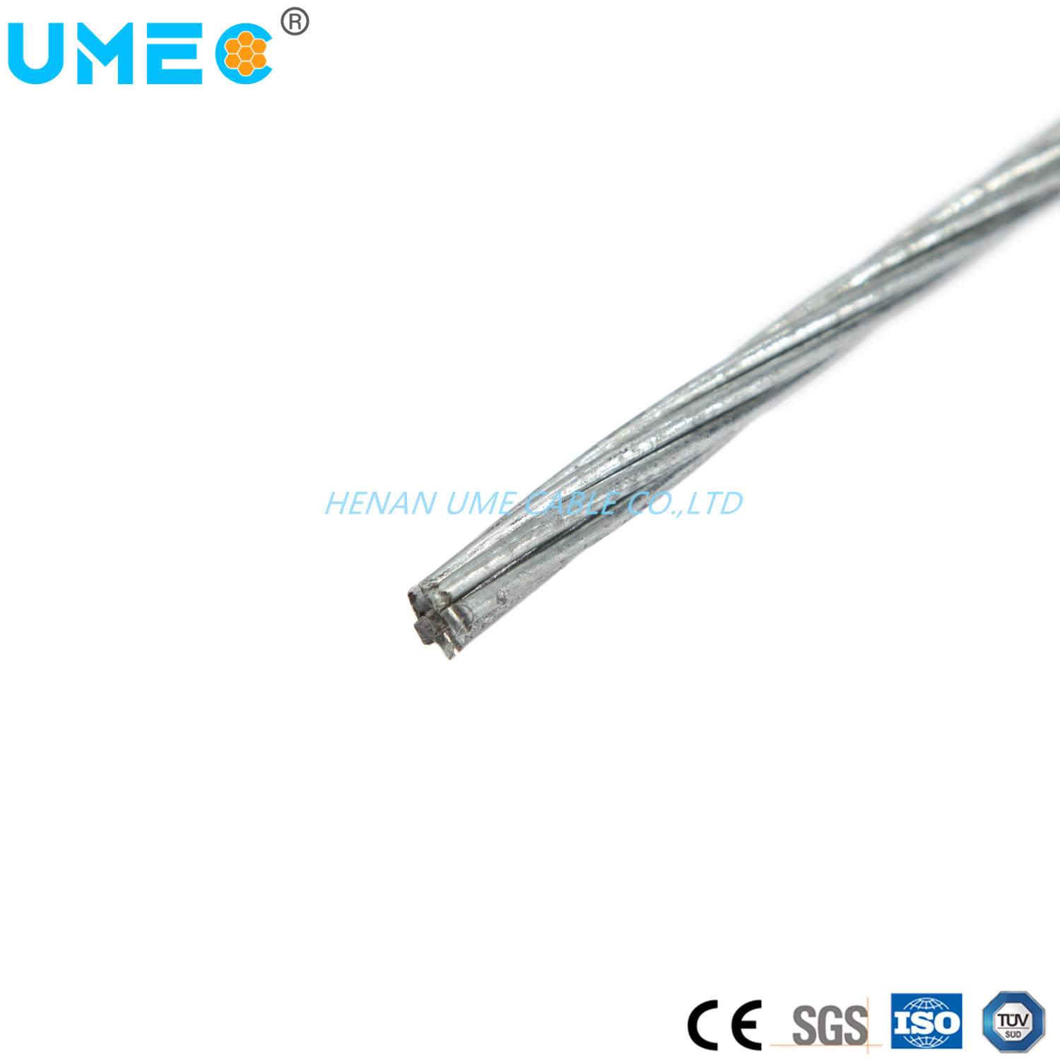 Electric Gsw Cable Factory Direct High Carbon Galvanized Spring Steel Wire 7/4.0mm Price Electrical Cable