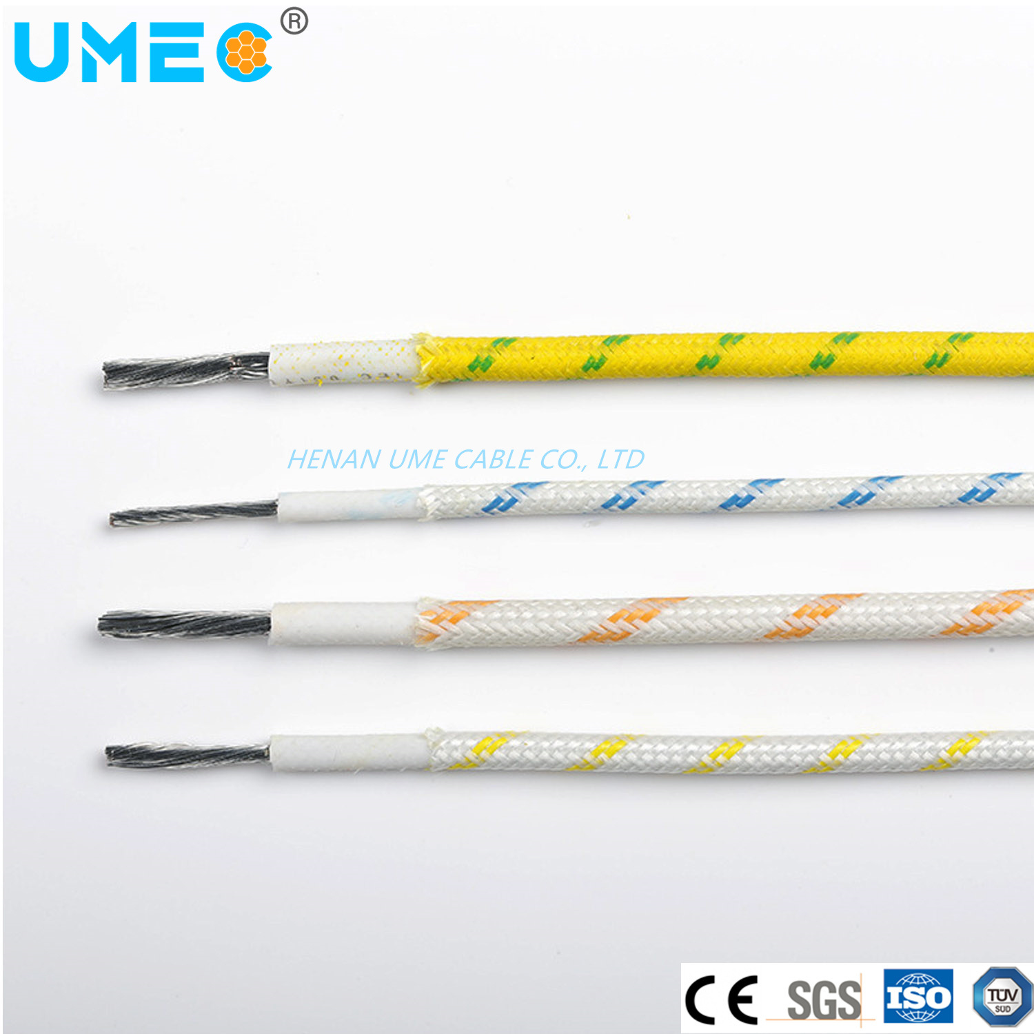 Electric High and Low Temperature Resistance Silicone Insulation Glass Fiber Braided Fire Proof Cable 1.0mm 1.5mm2 25mm2 Cable Wire