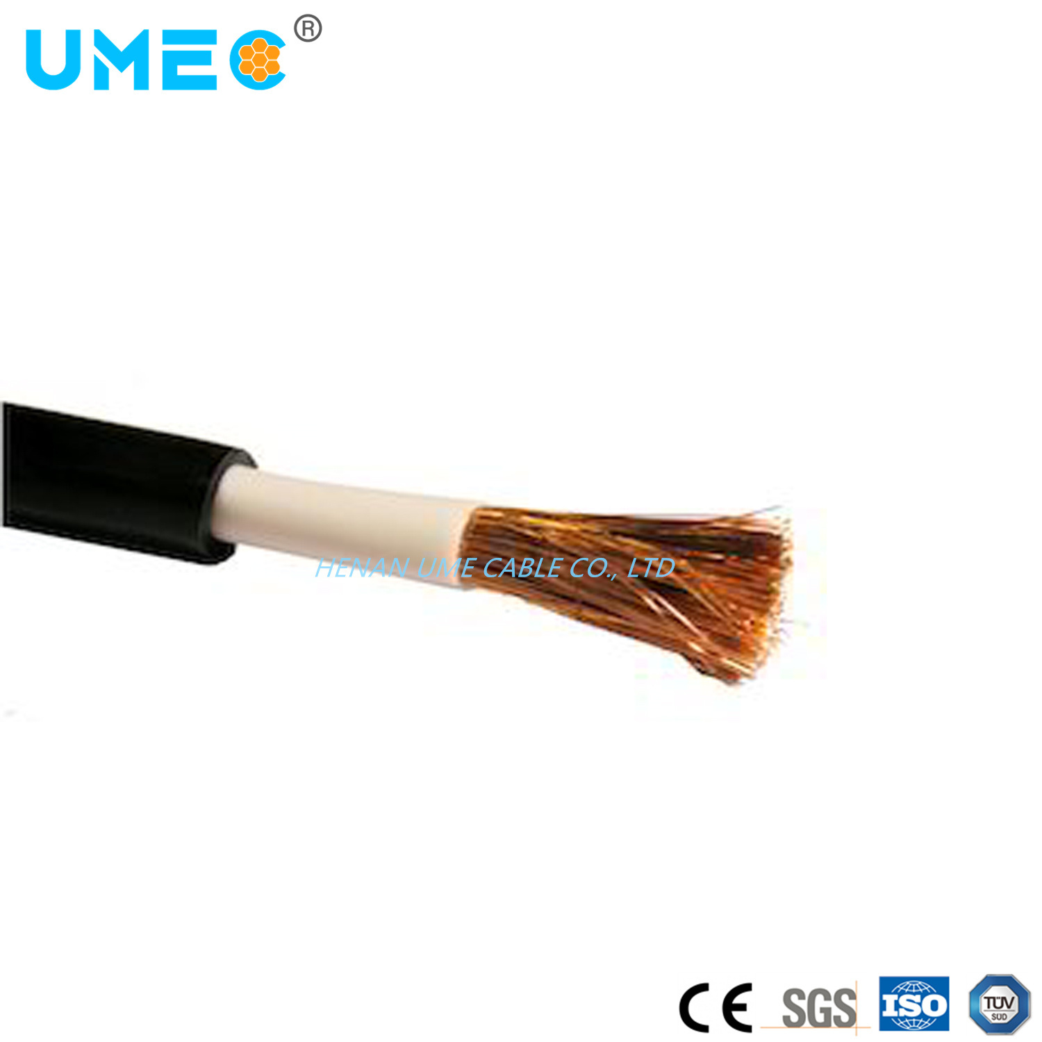 Electric Industrial Welding Cable 6AWG to 500mcm Class K Class M with Neoprene/Silicone Sheathed Flexible Copper Rubber Cable