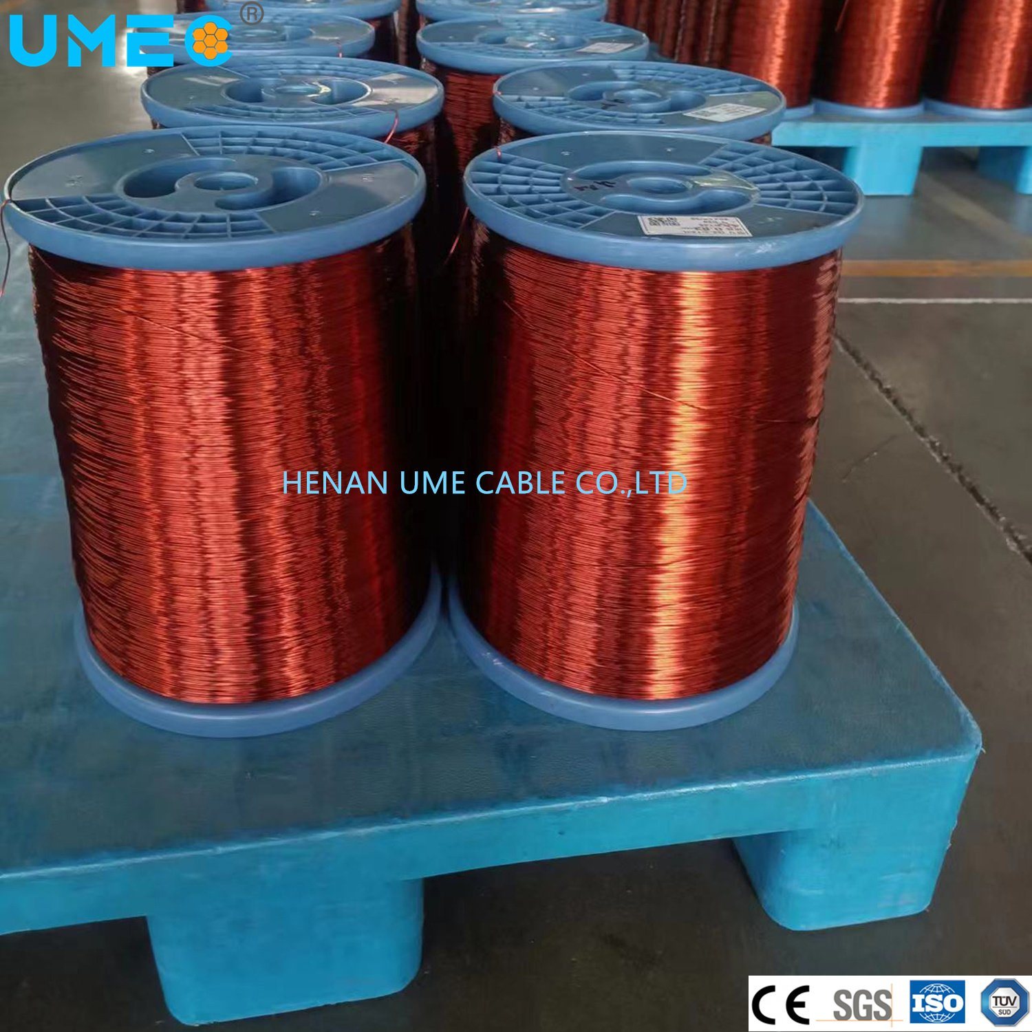 Electric Magnet Enameled Copper Clad Aluminum 2.5 3.0mm Wire for Winding Motor