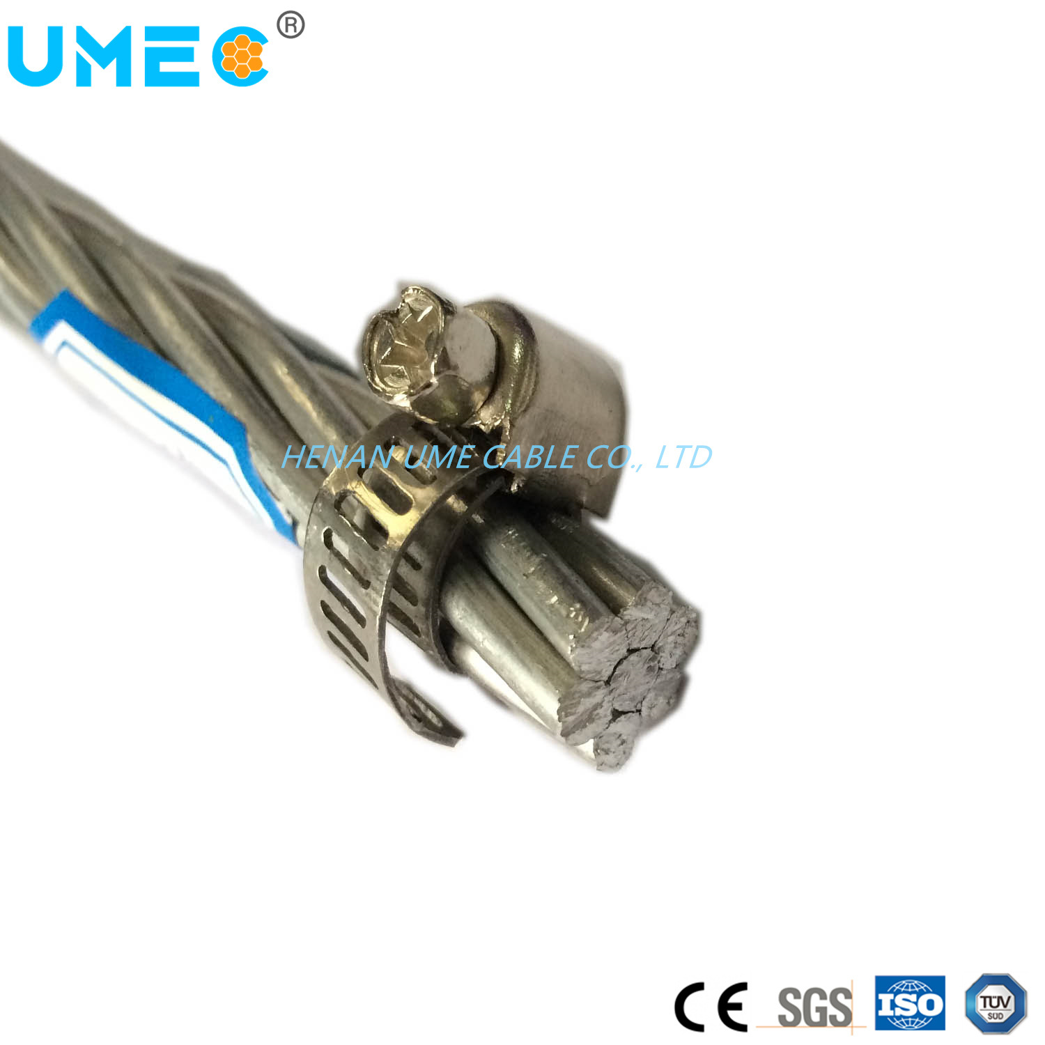
                Электрический кабель питания баре 50мм2 Hard-Drawn стальная сердцевина алюминиевый проводник электрического кабеля ACSR Sca проводник Sca 100мм2
            