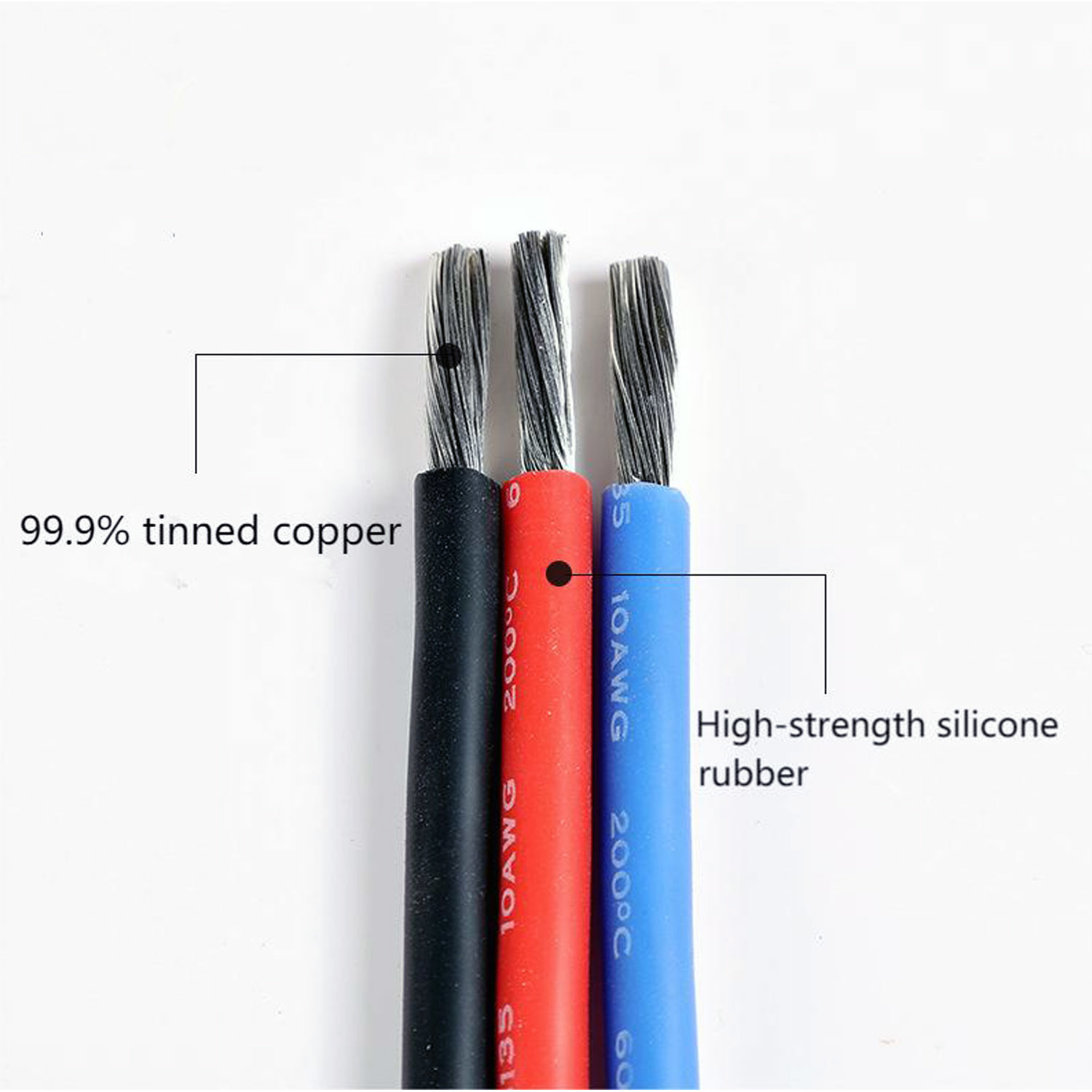 Electric Tinned Copper Silicone Fiber Glass Wire 300/500V 600V 20AWG 22AWG 23AWG Use for Air Conditioning, Oven Cable Wire