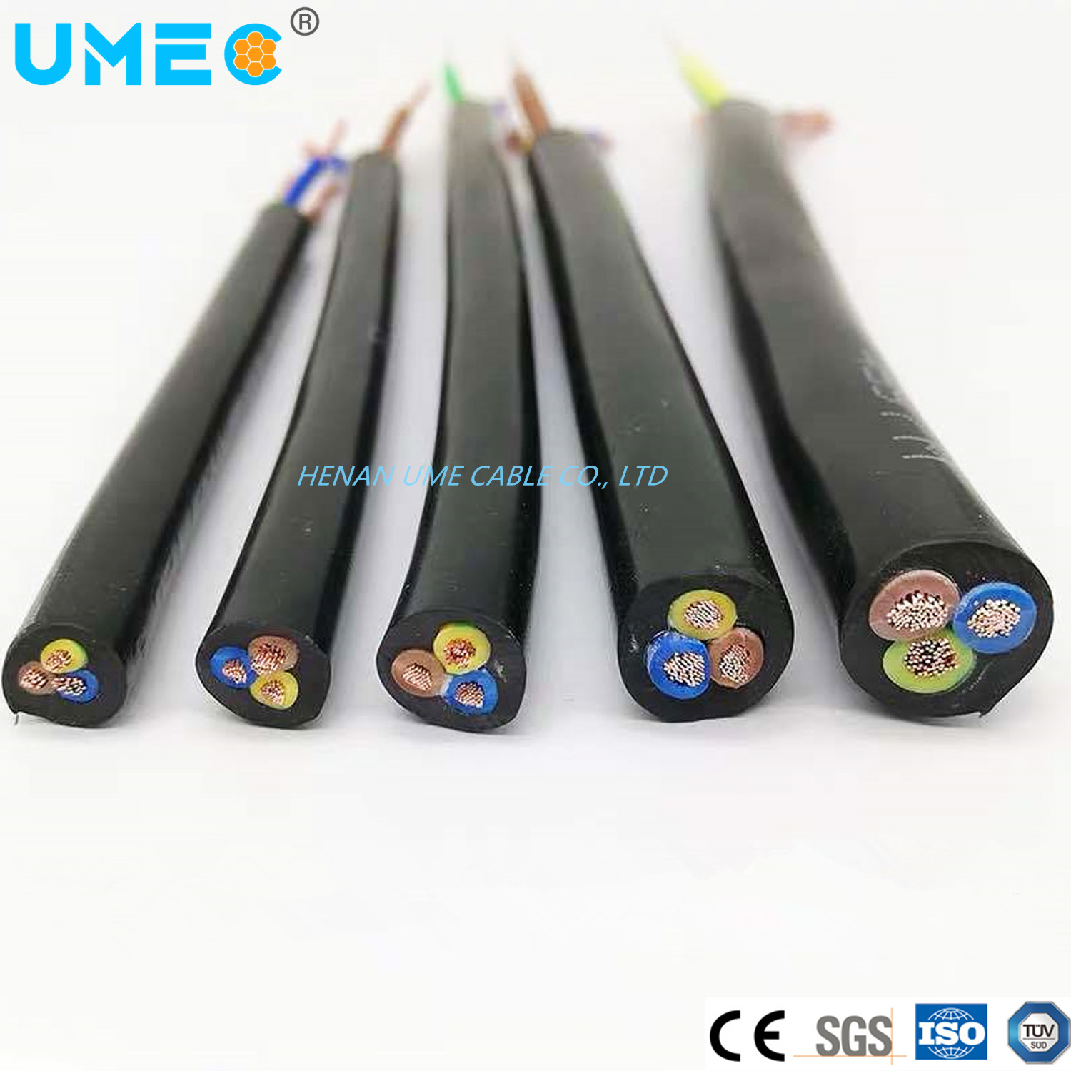 Electric Underground Cable Rvv Wire Myym Wire H05VV-F 2X1.0mm2/ 2X2.5mm2/ 3*0.75mm2/ 3X 2.5mm2 Flexible Low Electric Loss Cable