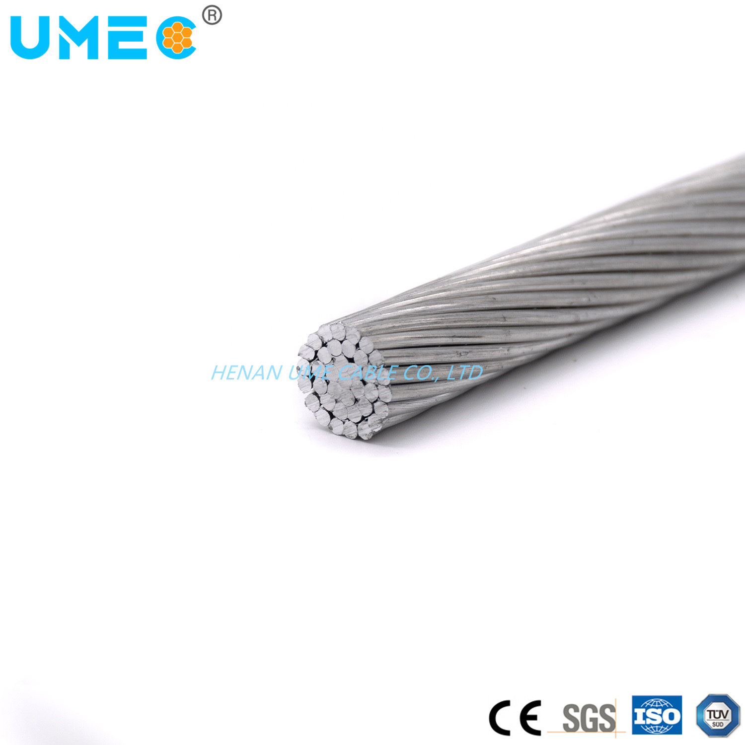 
                Altamente conductor eléctrico conductor desnudo cable de aluminio 1350 99,50% de aluminio puro AAC Precio Cable eléctrico
            