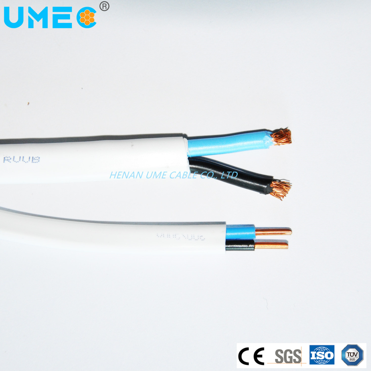 Electrical Wire Cu Conductor PVC Insulated Flat Flexible Wire Rvb