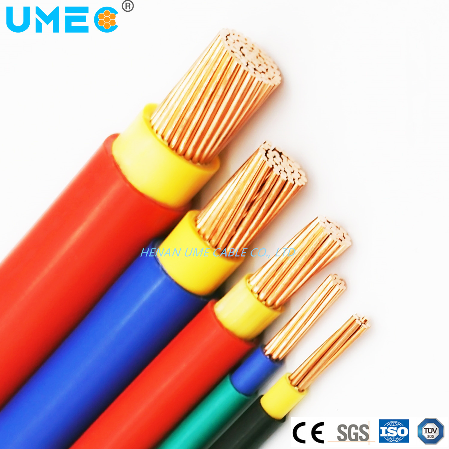 
                Cable eléctrico de la Cámara de cableado Cu/Al Conductores aislados con PVC, recubierto de PVC 1.5SQMM 2.5SQMM 4sqmm 6sqmm 10sqmm
            