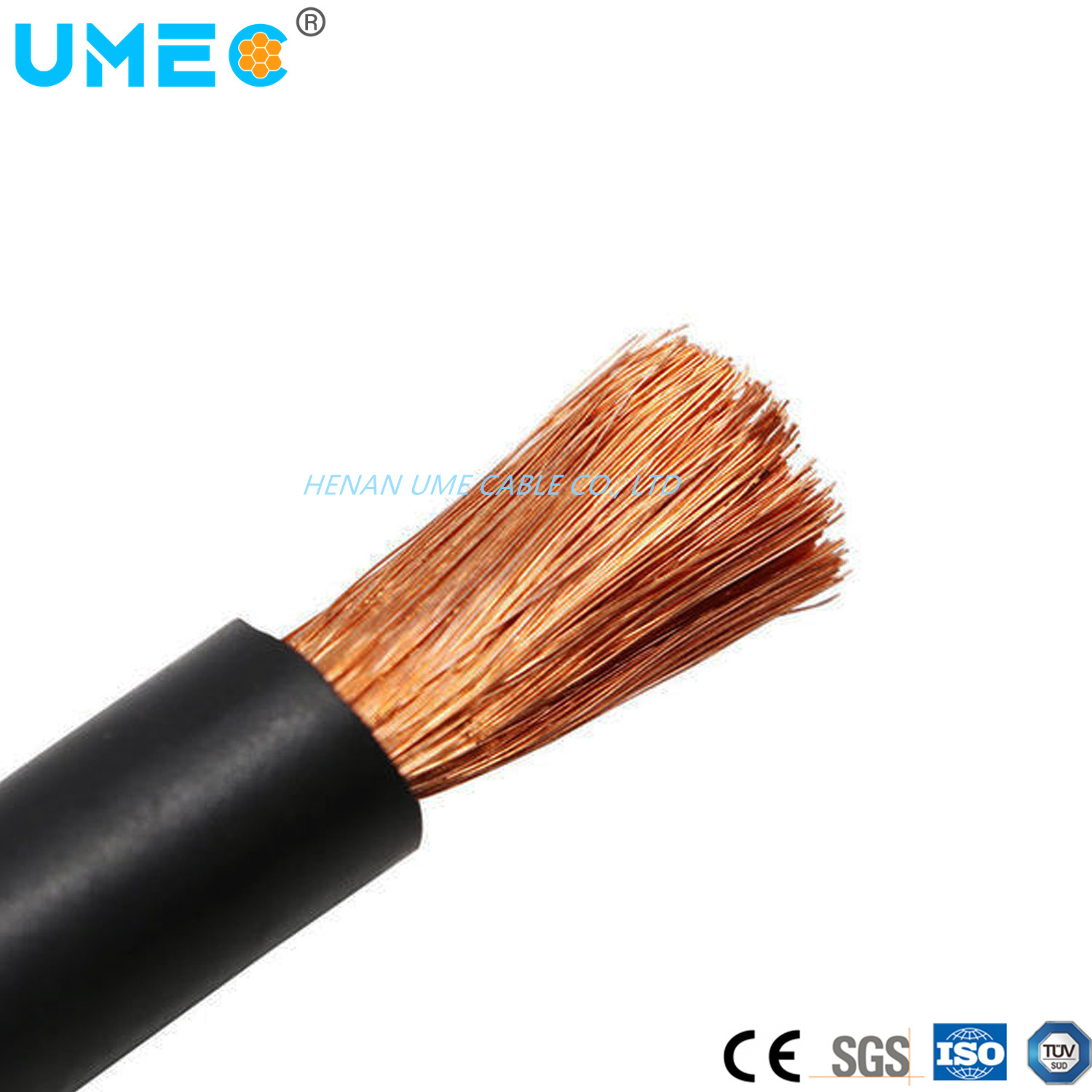 
                Direktvertrieb 10-120mm2 Farbe flexibles PVC/Gummi/Silikon isoliertes Schweißkabel Stromkabel
            